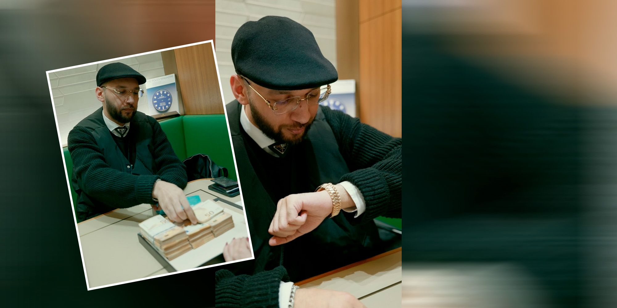 Nik Dean holte sich eine Rolex und zahlte in Fünfzigern.