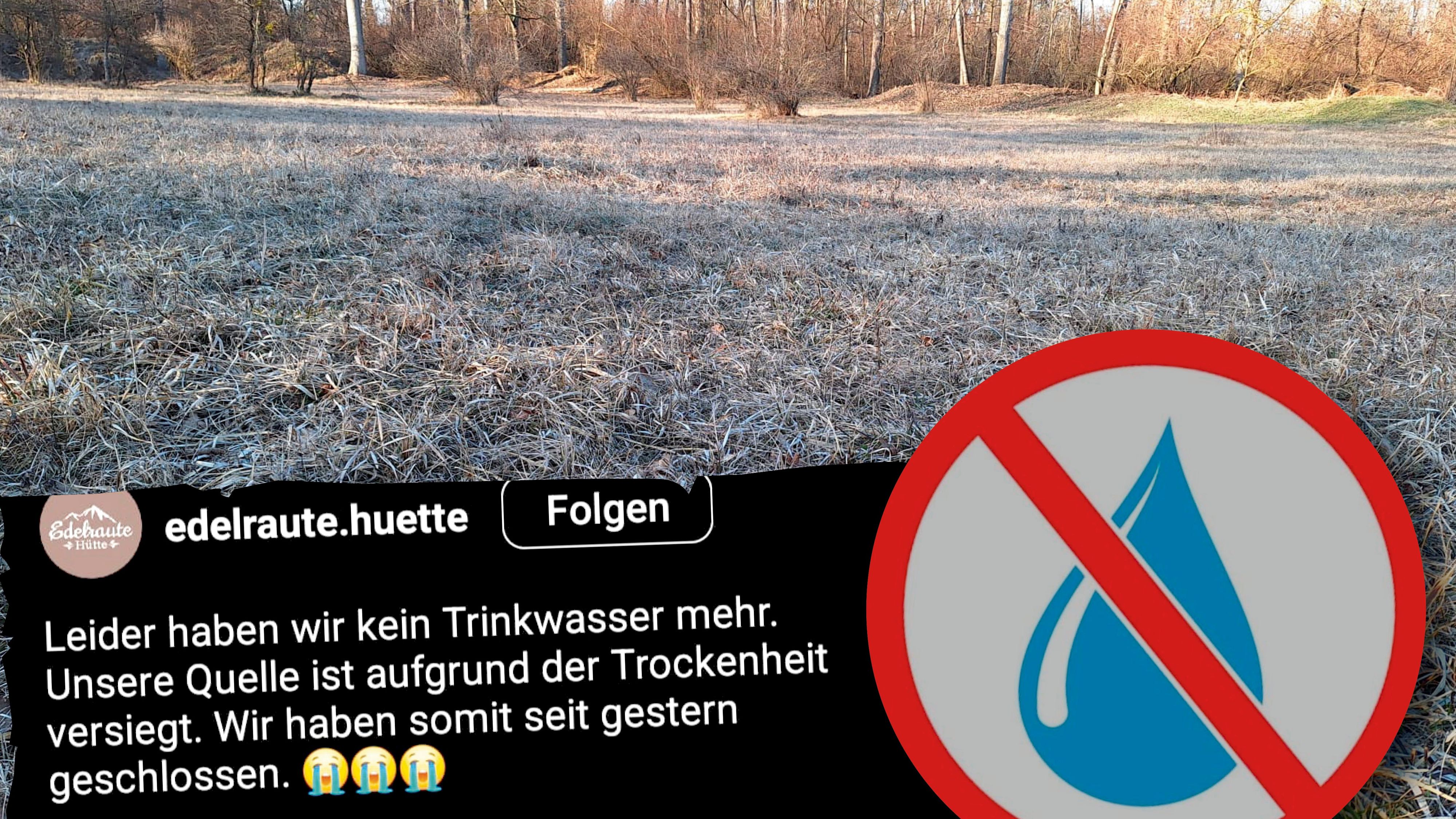Die beliebte Edelrautehütte in der Steiermark musste vorübergehend schließen. Es gibt kein Trinkwasser.
