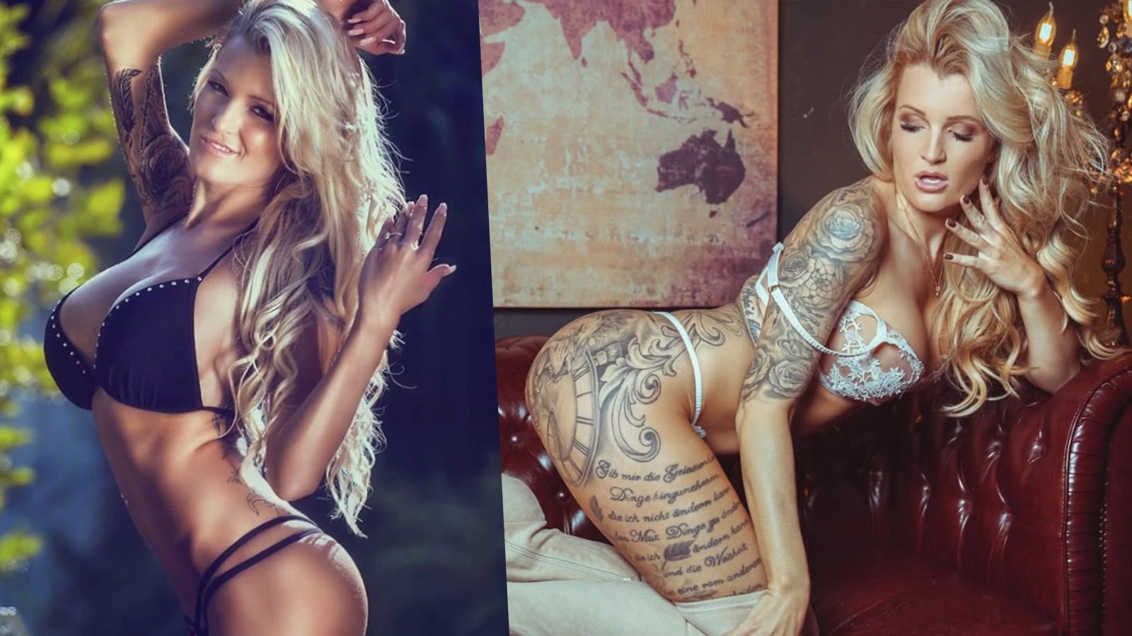 Erotik-Model RoxxyX packt über ihr Helene-Fischer-Tattoo aus.