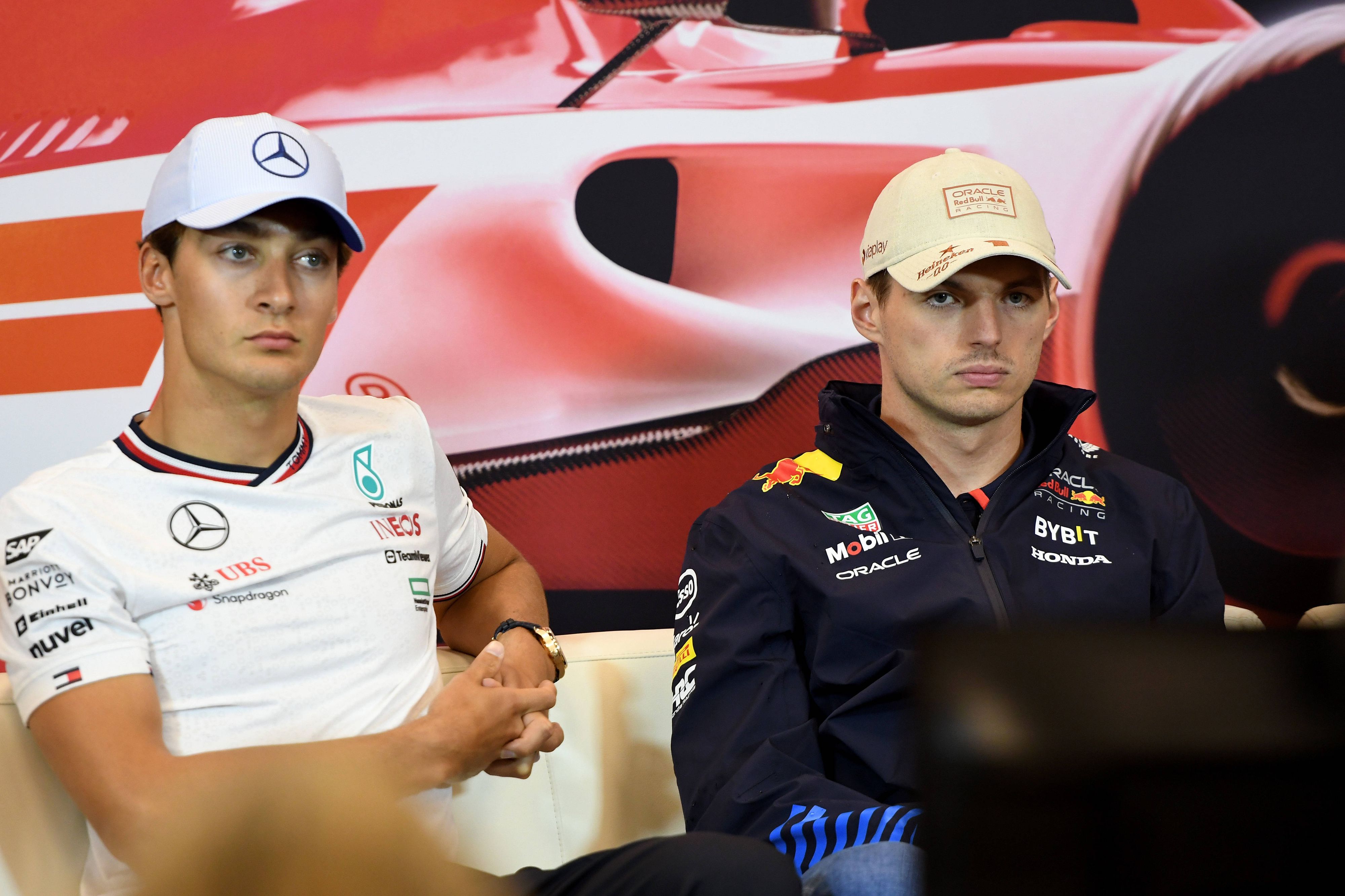 George Russell und Max Verstappen mögen sich nicht.
