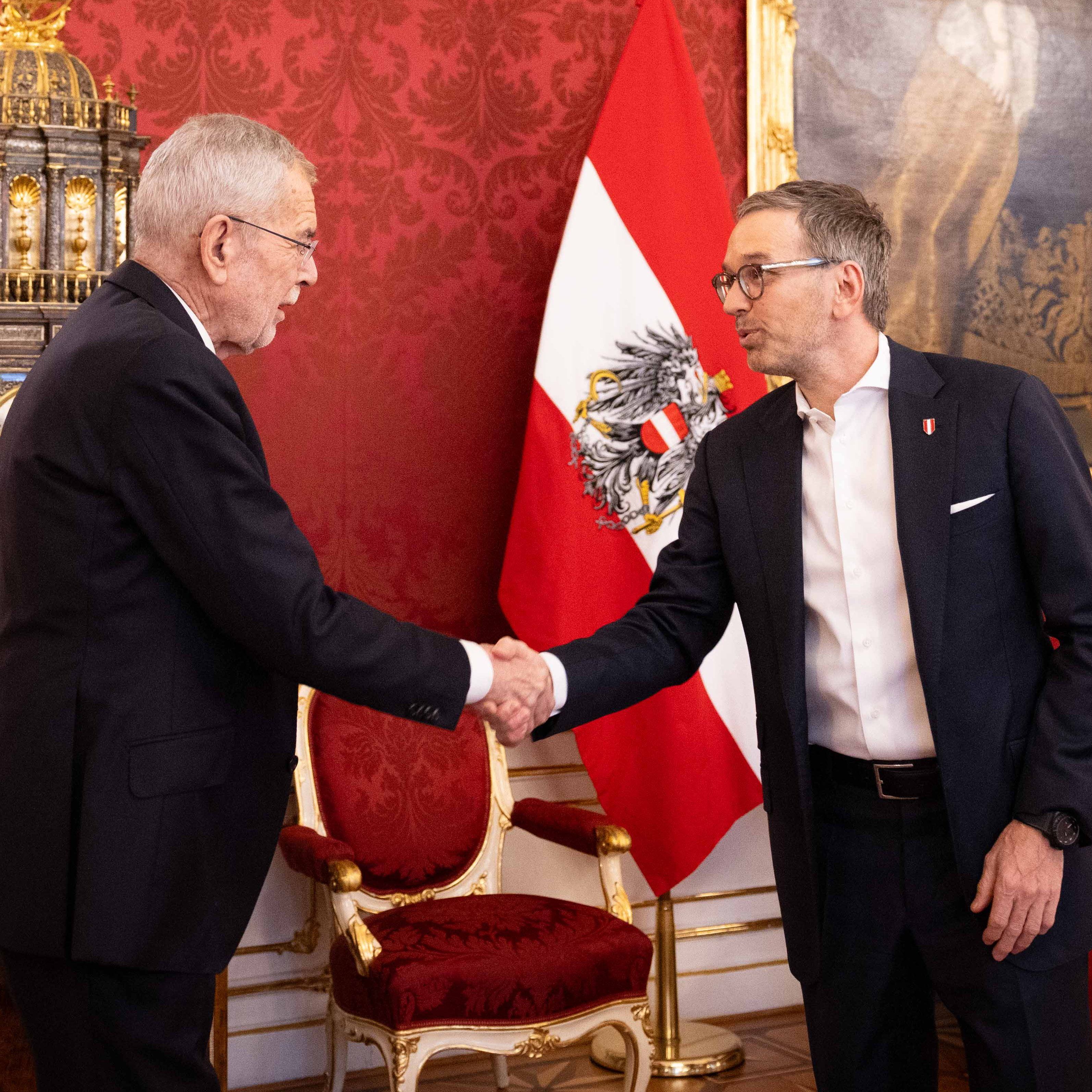 Herbert Kickl war wieder in der Hofburg zu Gast.