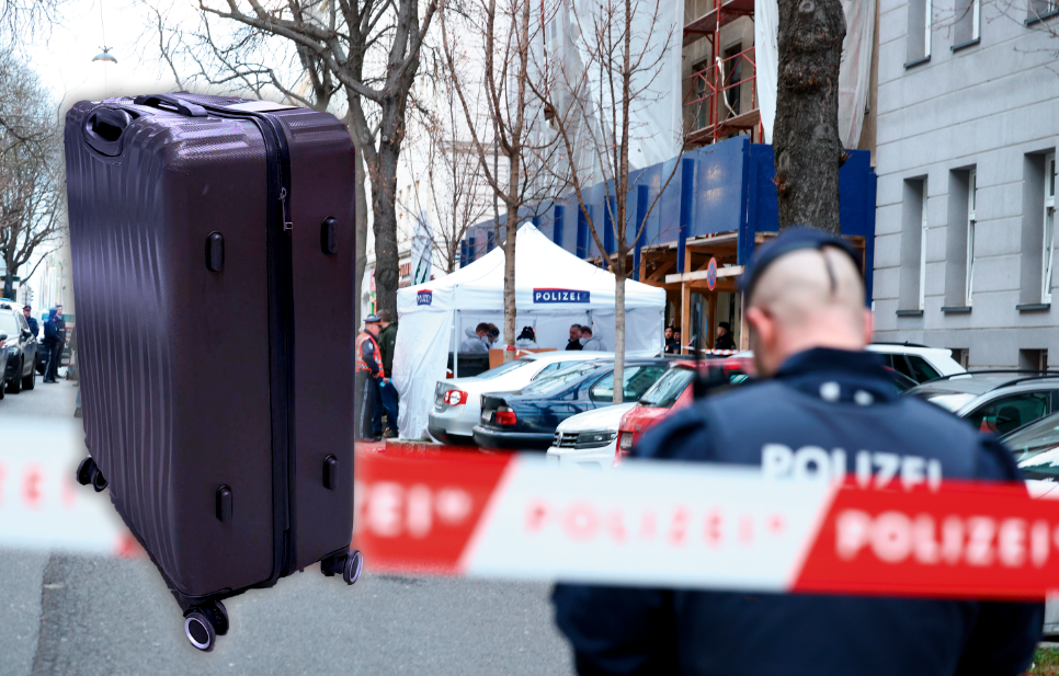 In so einem Koffer soll die männliche Leiche in Wien-Favoriten gezwängt worden sein.
