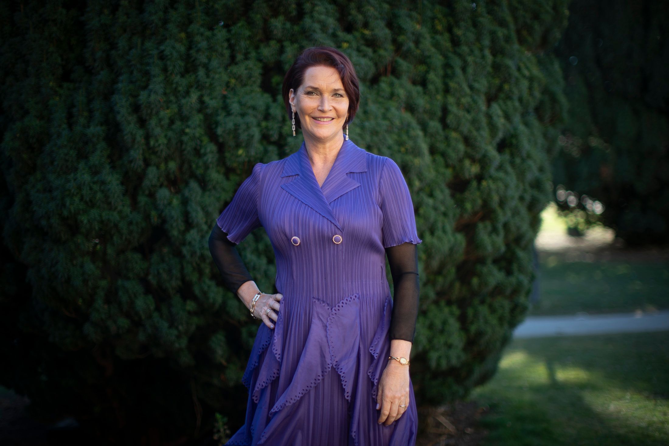 Maya Hakvoort strahlt im Burggarten: 