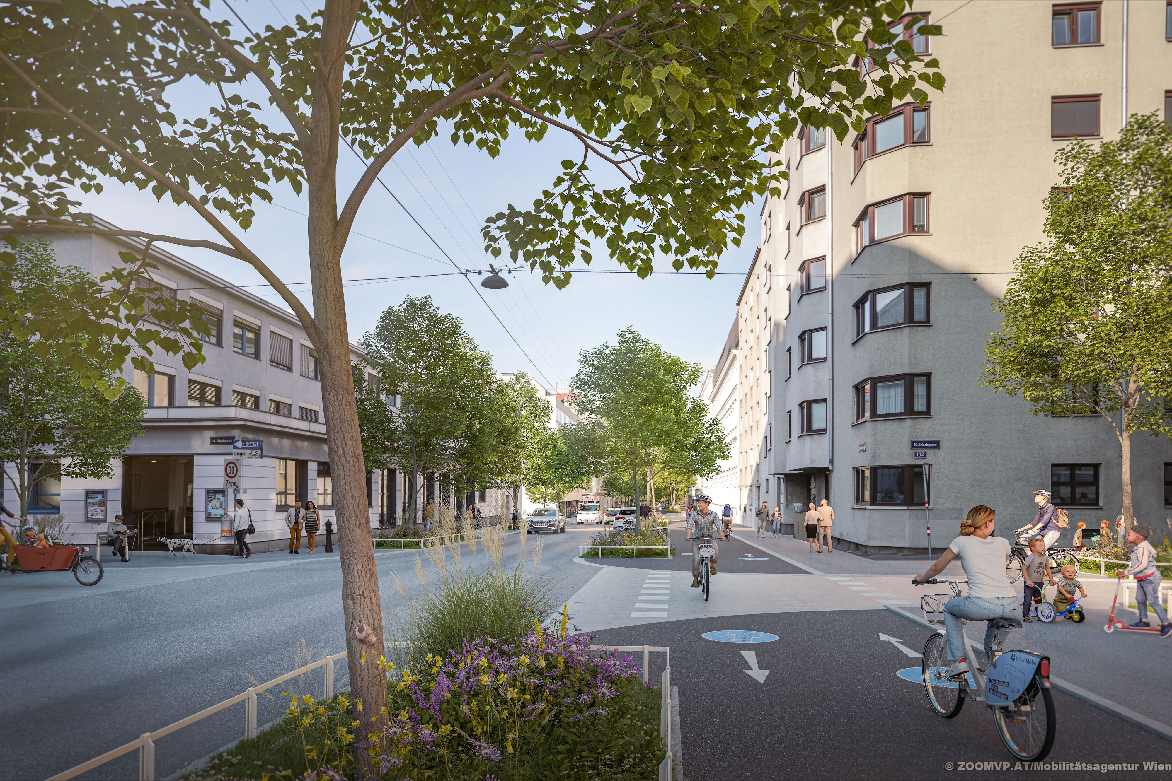 Die Neilreichgasse wird umgestaltet.