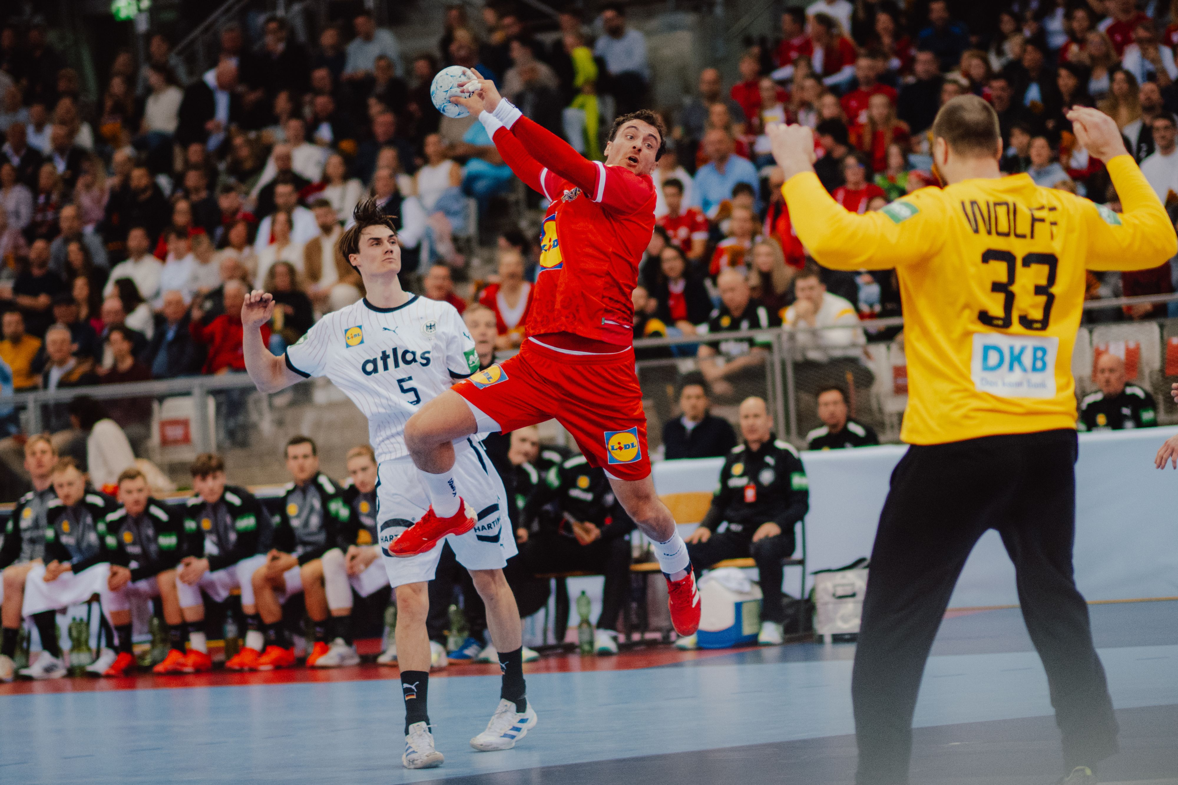 Österreich eroberte gegen Deutschland ein Unentschieden.