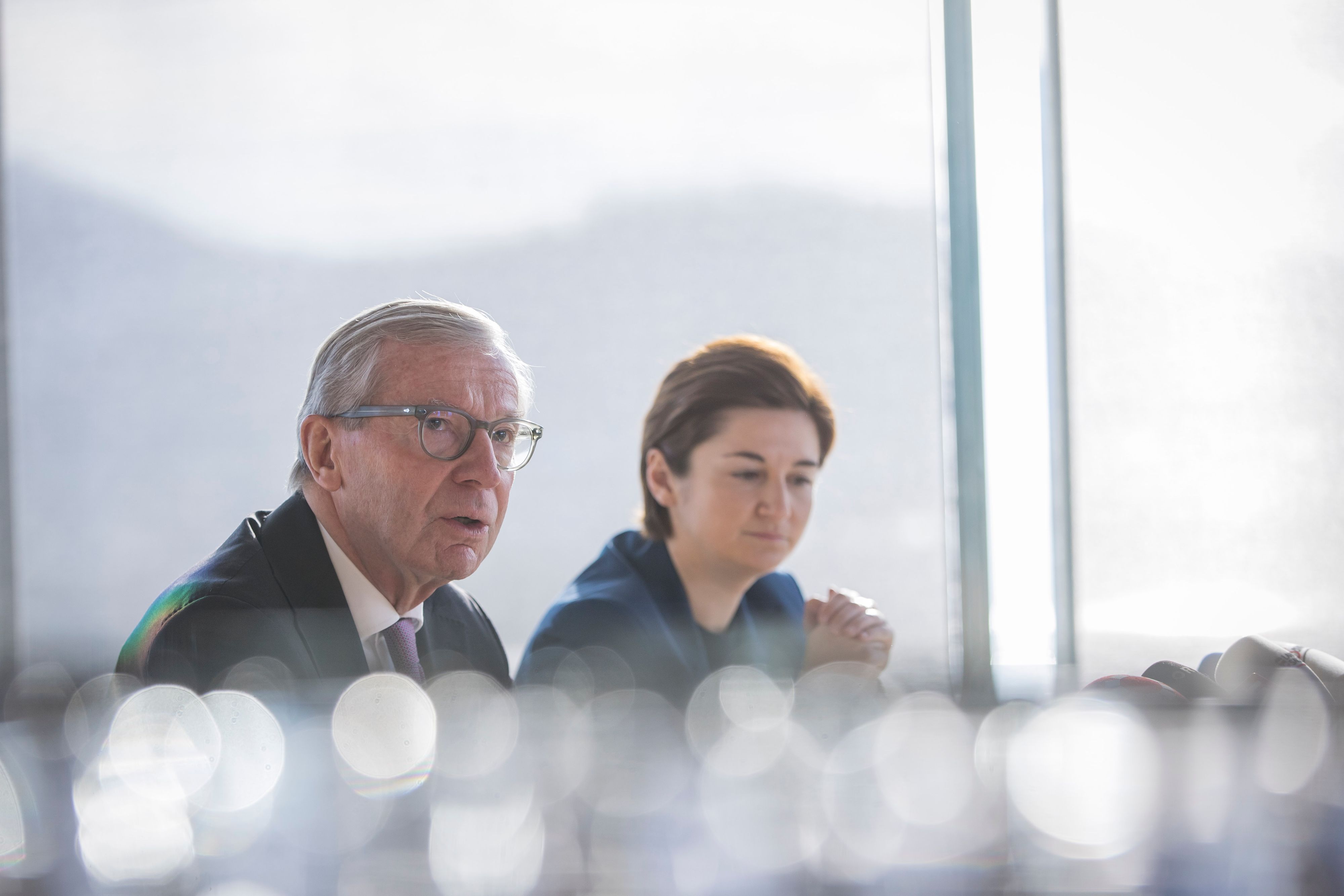 Landeshauptmann Wilfried Haslauer und Landeshauptmann-Stellvertreterin Marlene Svazek