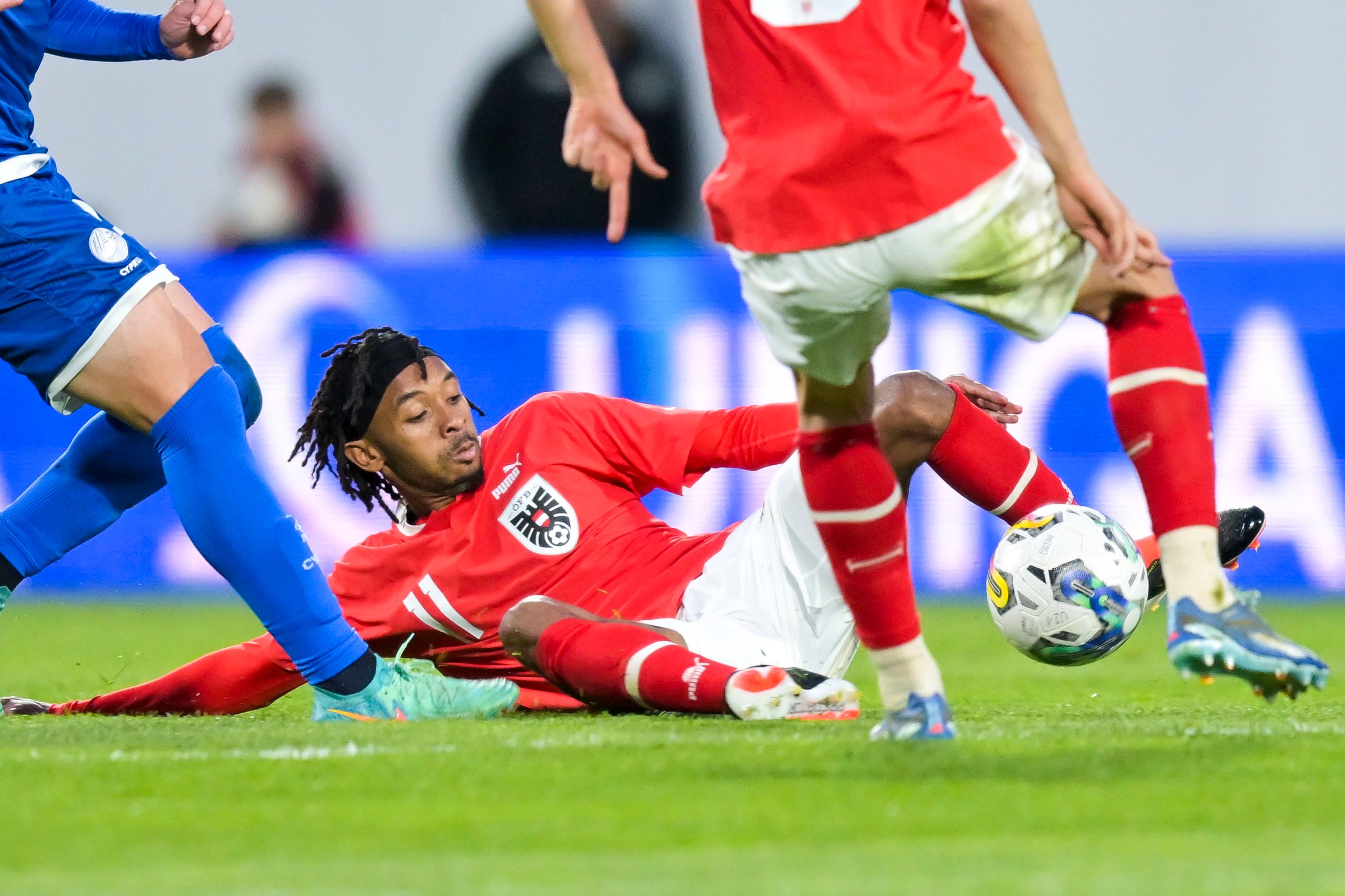 Thierno Ballo spielt eine starke Saison - das ÖFB-Trikot tug er zuletzt bei der U21.