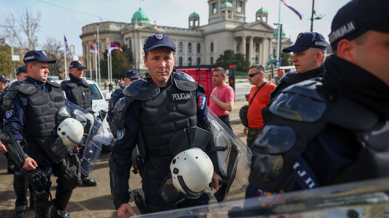 Großproteste gegen Korruption in der Regierung Serbiens am 14. und 15. März 2025.