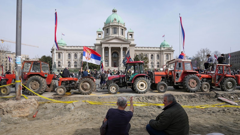 Großproteste gegen Korruption in der Regierung Serbiens am 14. und 15. März 2025.