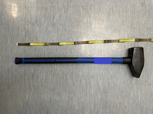 Die Tatwaffe war dieser Vorschlaghammer