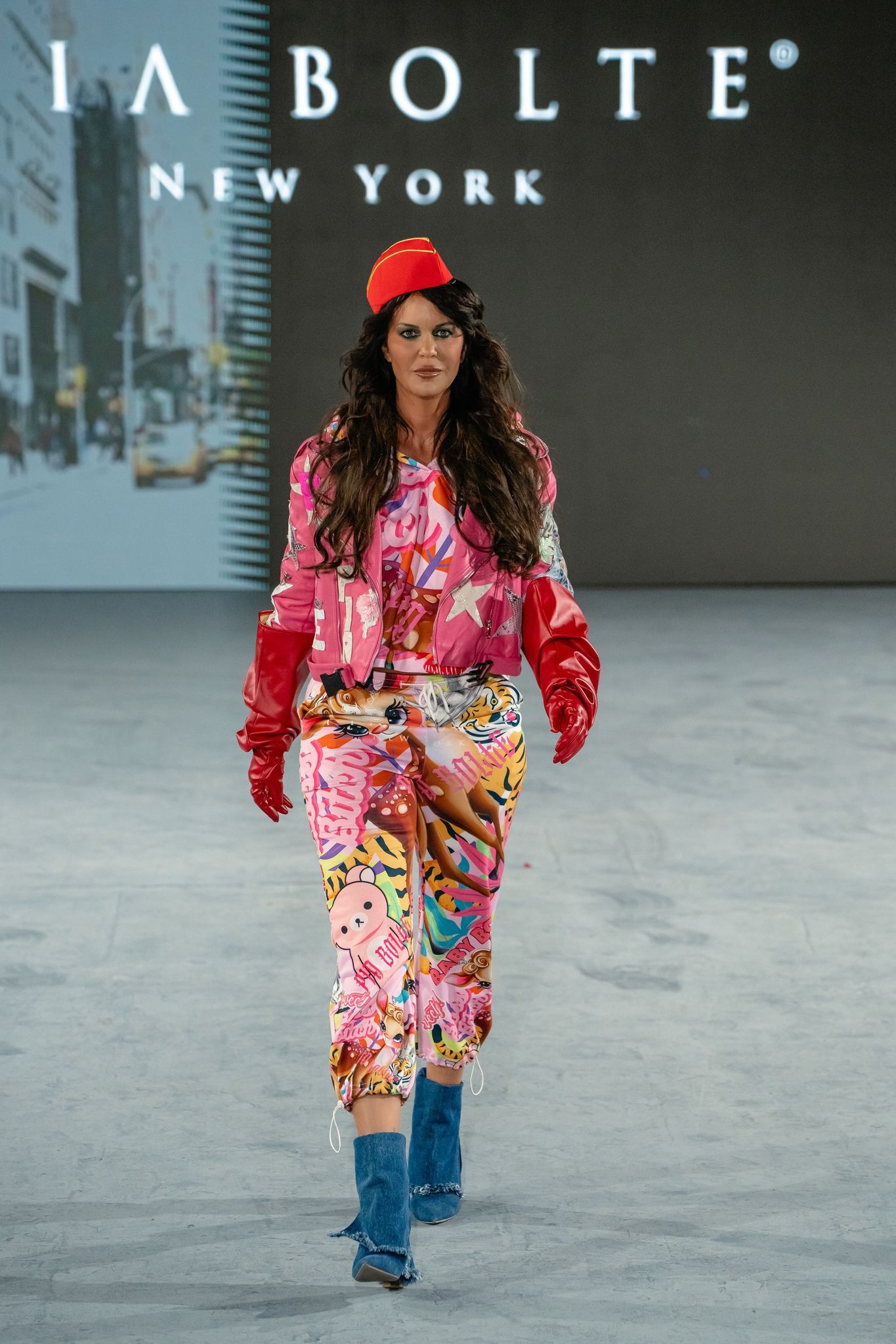 Martina Reuter bei ihrem Walk in Los Angeles.