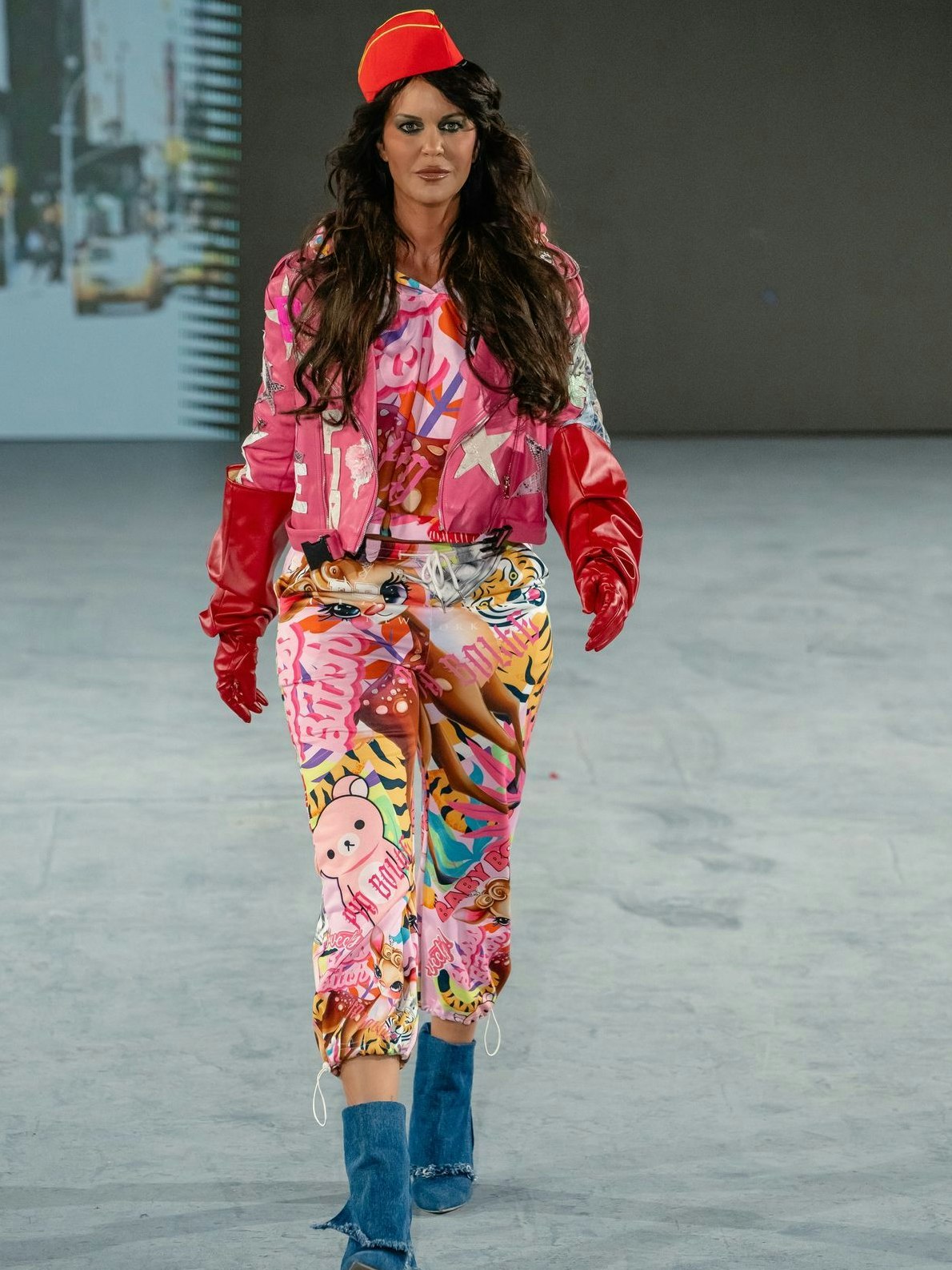 Martina Reuter bei ihrem Walk in Los Angeles.