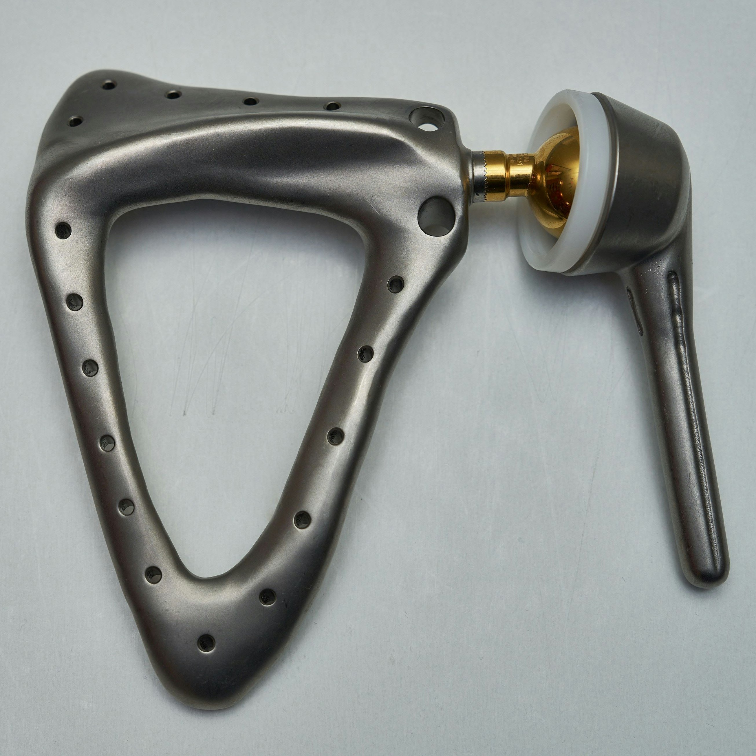 Die neue, maßgeschneiderte Schulter für Gwladys kommt aus dem 3D-Drucker.