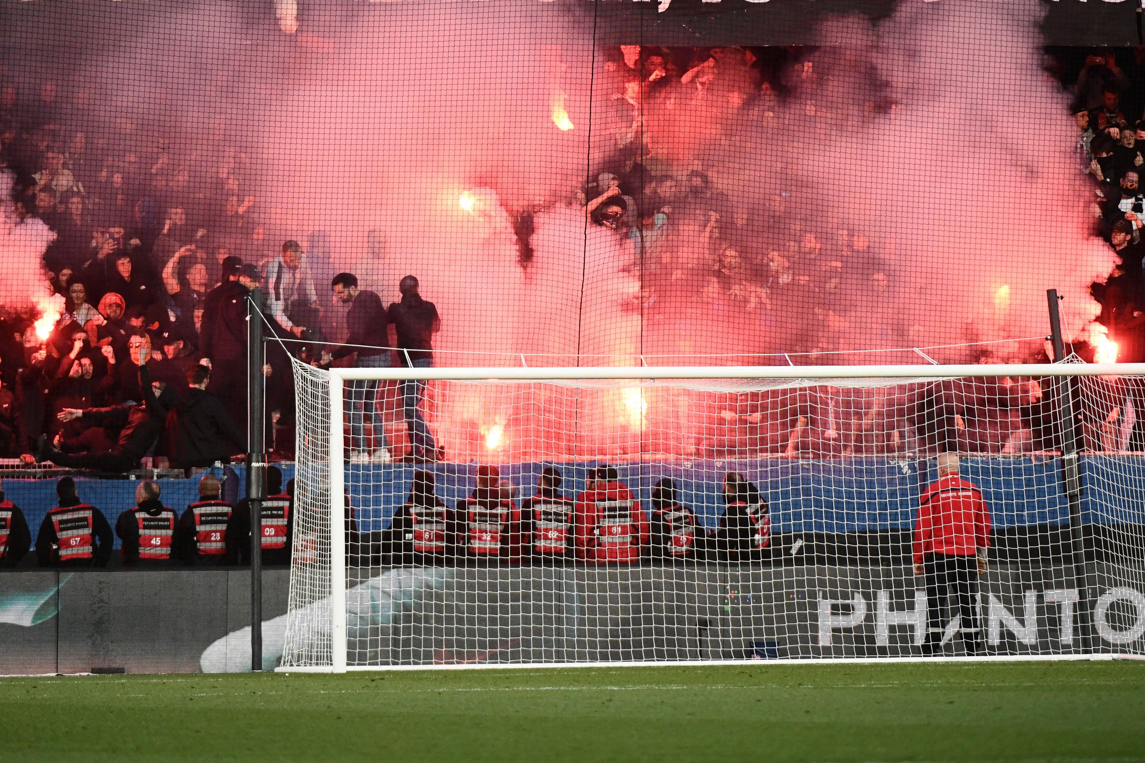 Pyro-Eklat in Montpellier.
