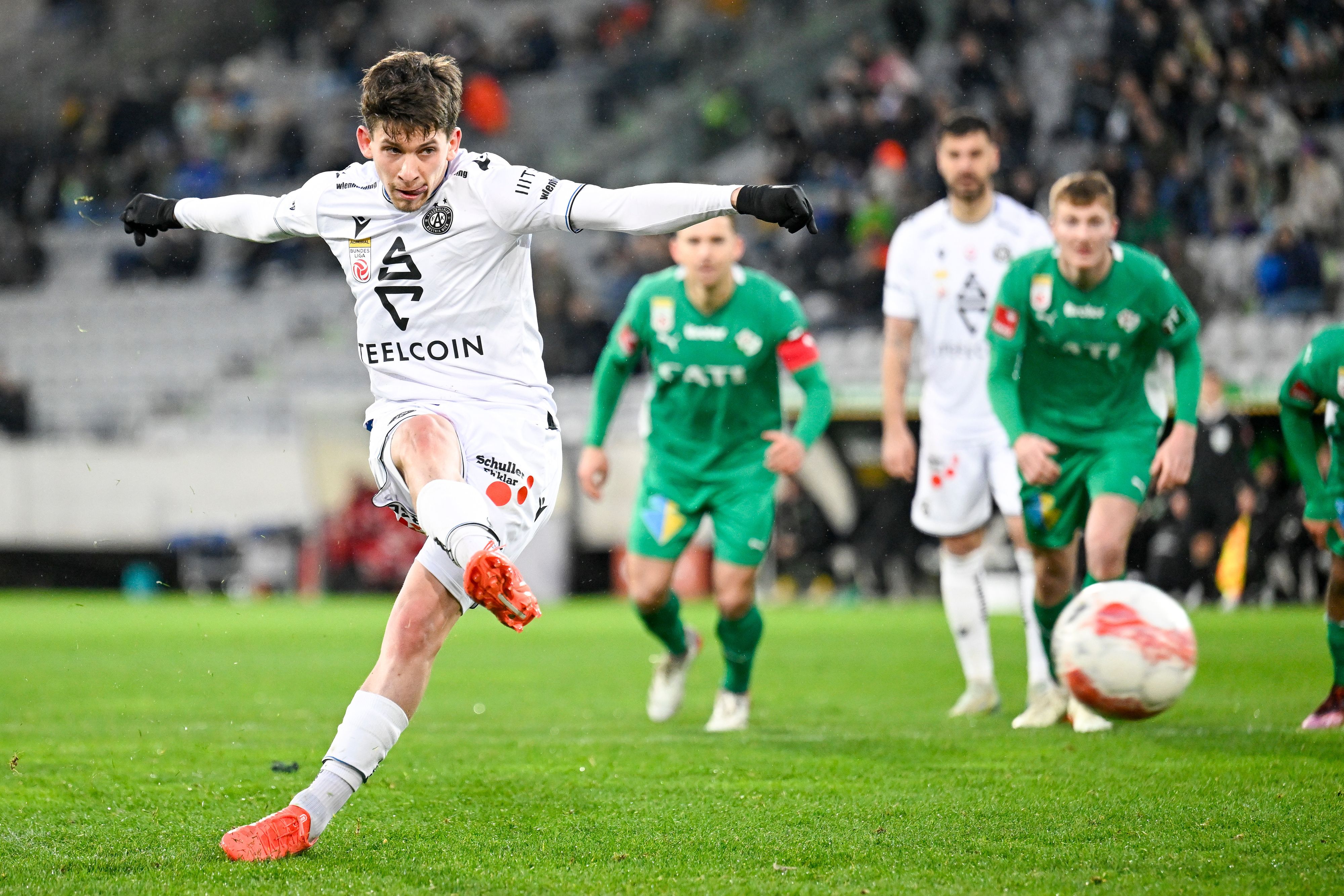 Dominik Fitz bringt die Austria auf die Siegerstraße.