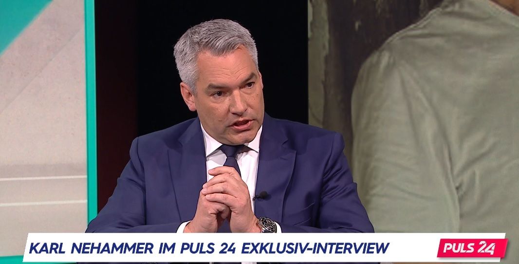 Ex-Kanzler Karl Nehammer äußert sich im Puls24-Interview zur Freilassung von Tal Shoham. 
