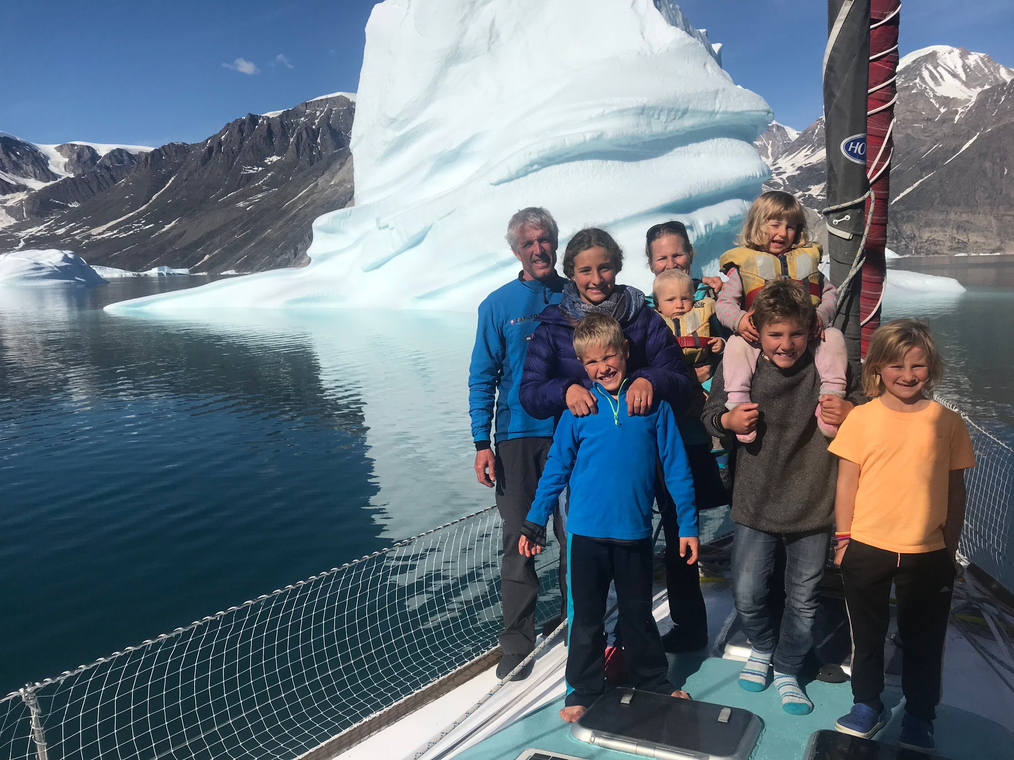 Familie Schwörer an Bord der 
