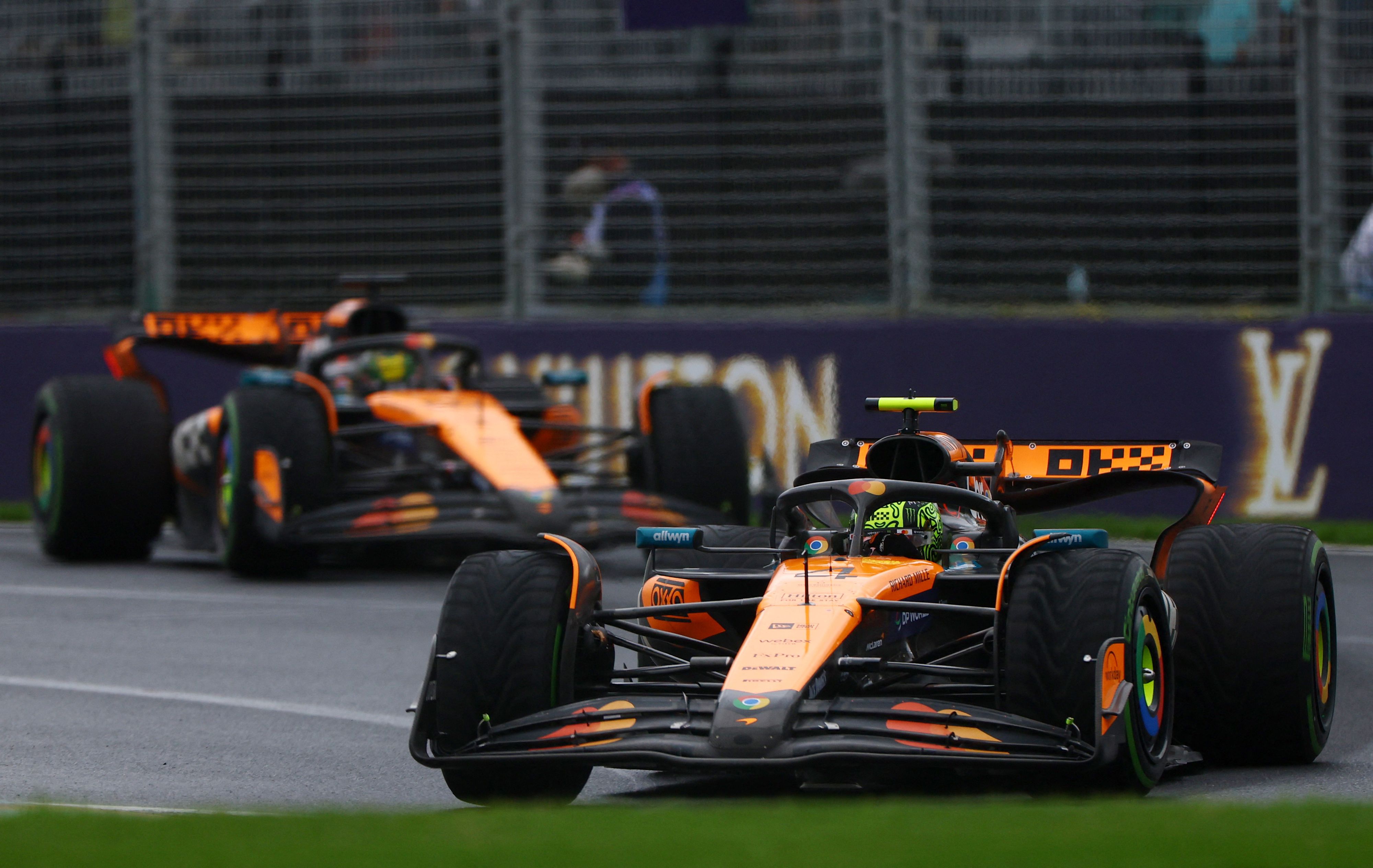 Der Speed der McLarens von Lando Norris und Oscar Piastri gibt der Konkurrenz zu denken.