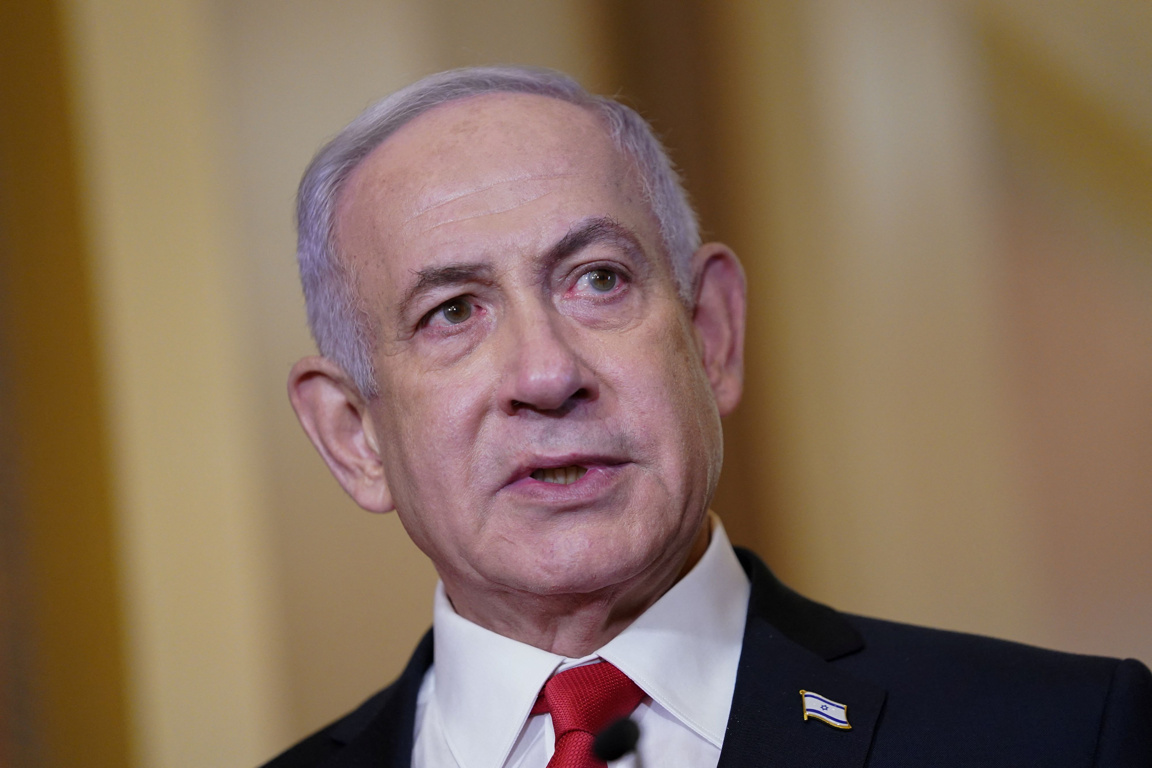 Israels Staatschef Benjamin Netanyahu richtet drohende Worte in Richtung der Hamas.