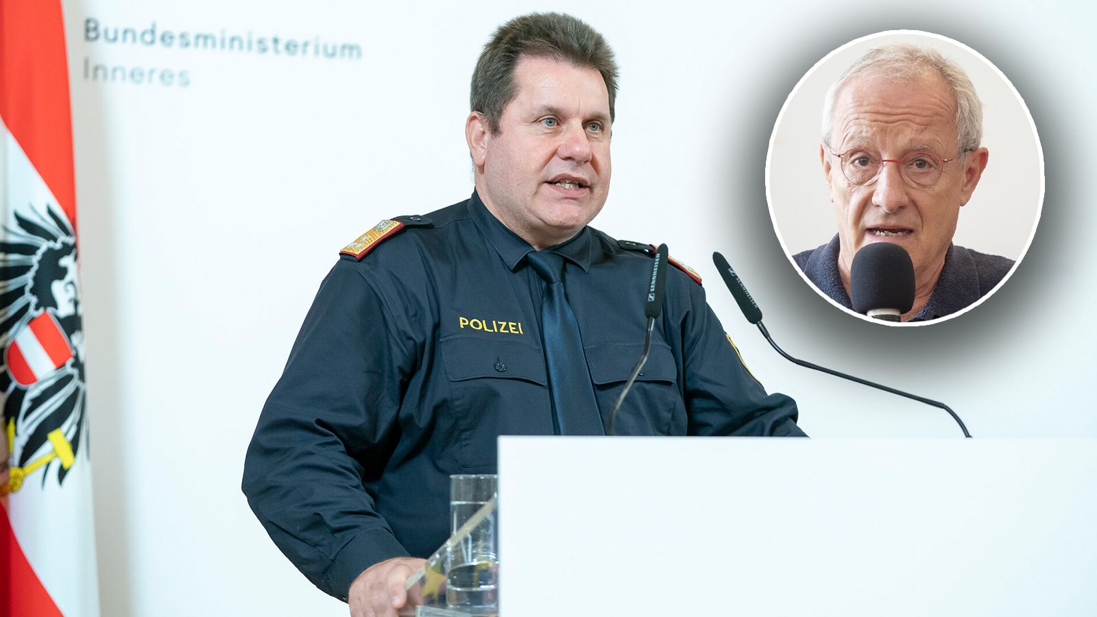 Bundespolizeidirektor Michael Takács brachte medienrechtliche Anträge gegen Pilz-Verlag ein.