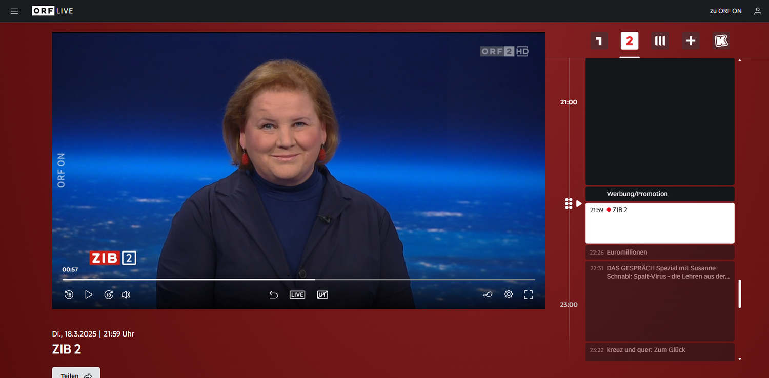 Sozialministerin Korinna Schumann (SPÖ) live in der 