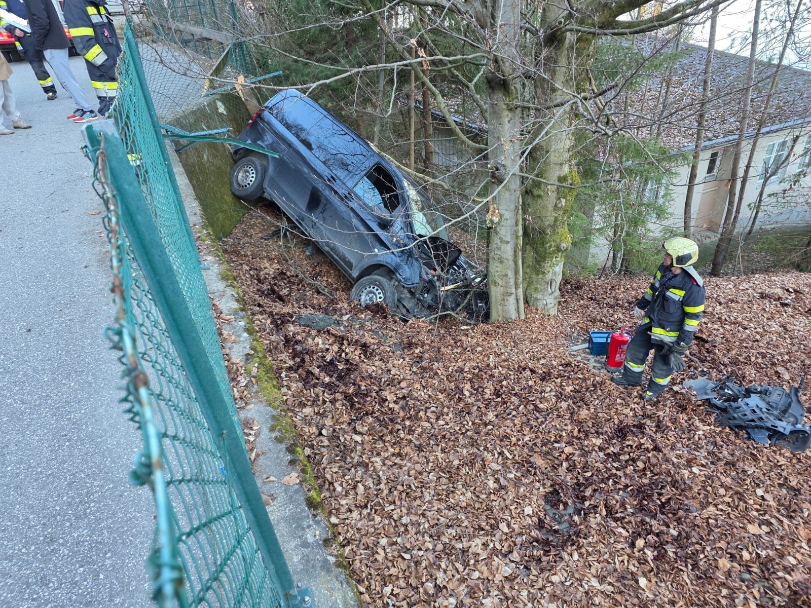 Die Feuerwehr rückte aus.