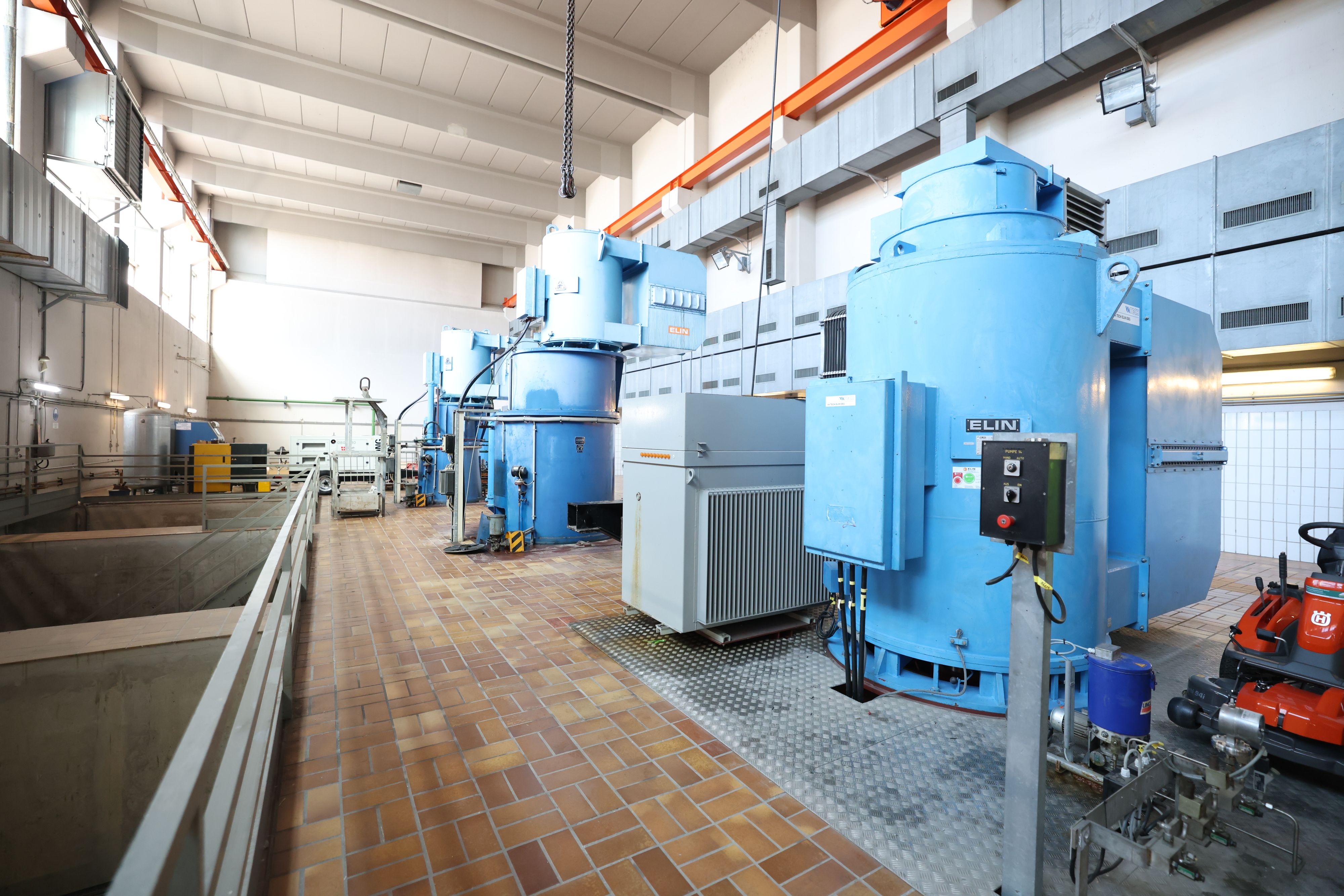 Die Regenwasserpumpen auf der Donauinsel werden ausgebaut.