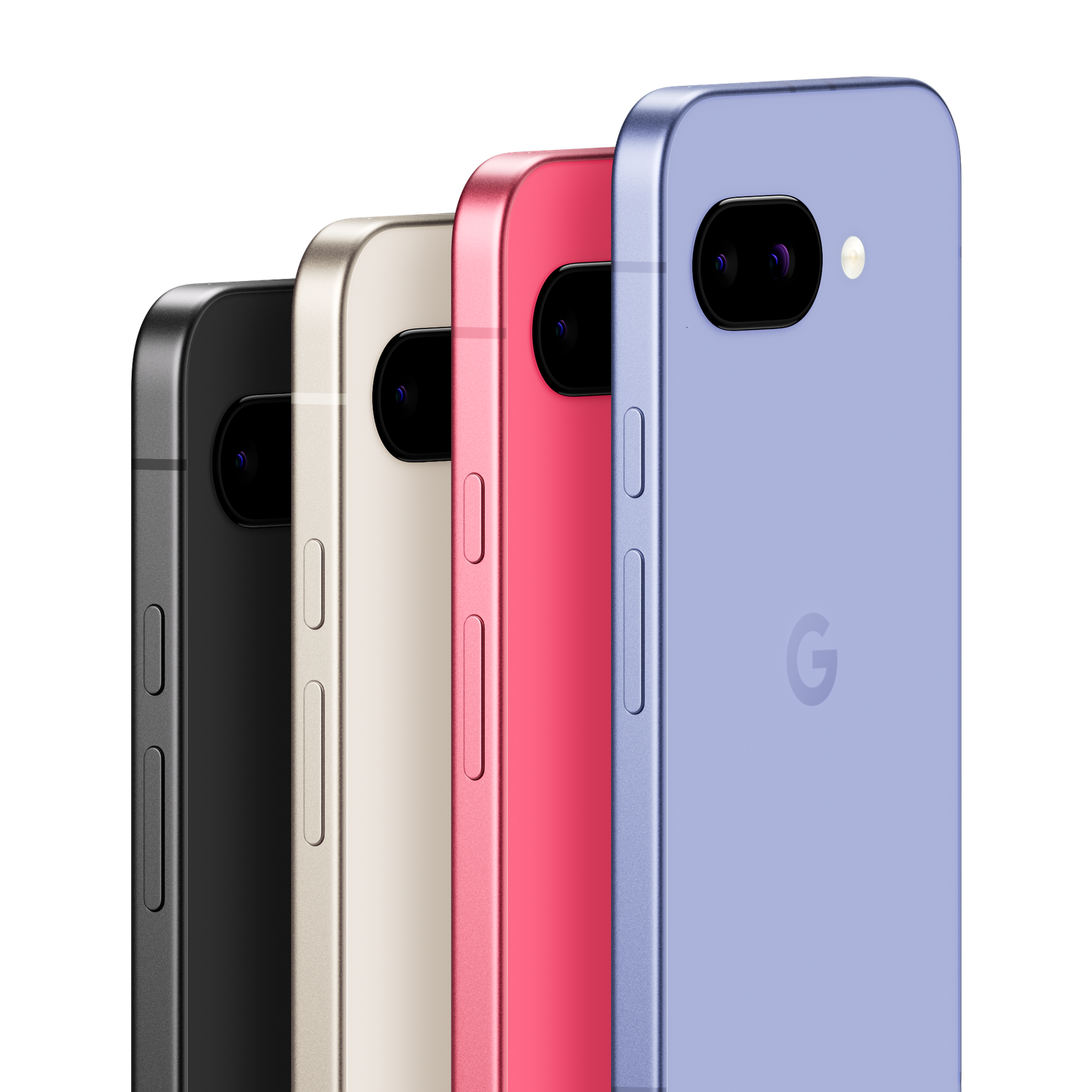 Das Google Pixel 9a kommt in vier Farben daher.