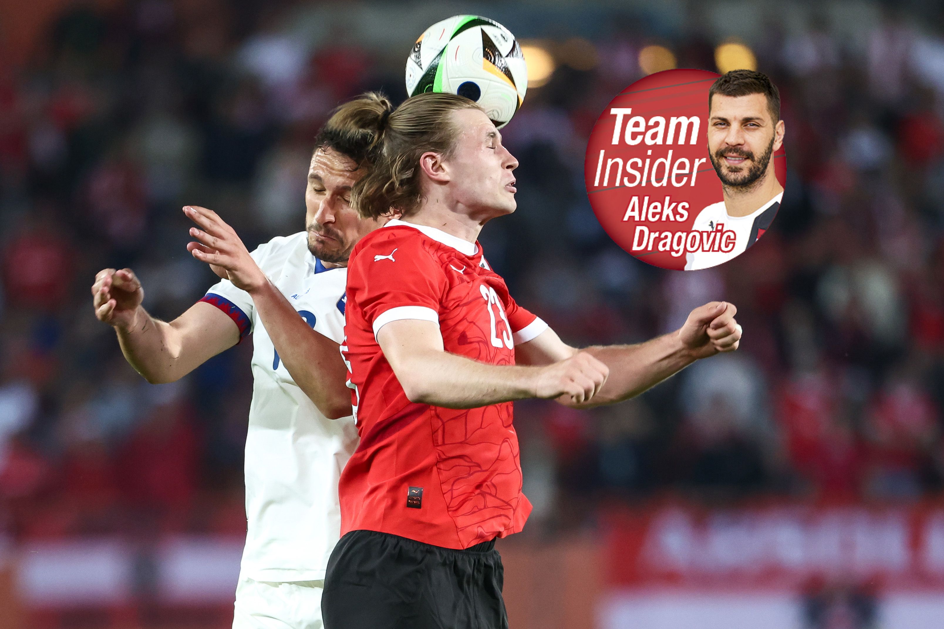 Wimmer beim letzten Duell im Luft-Zweikampf mit Veljkovic