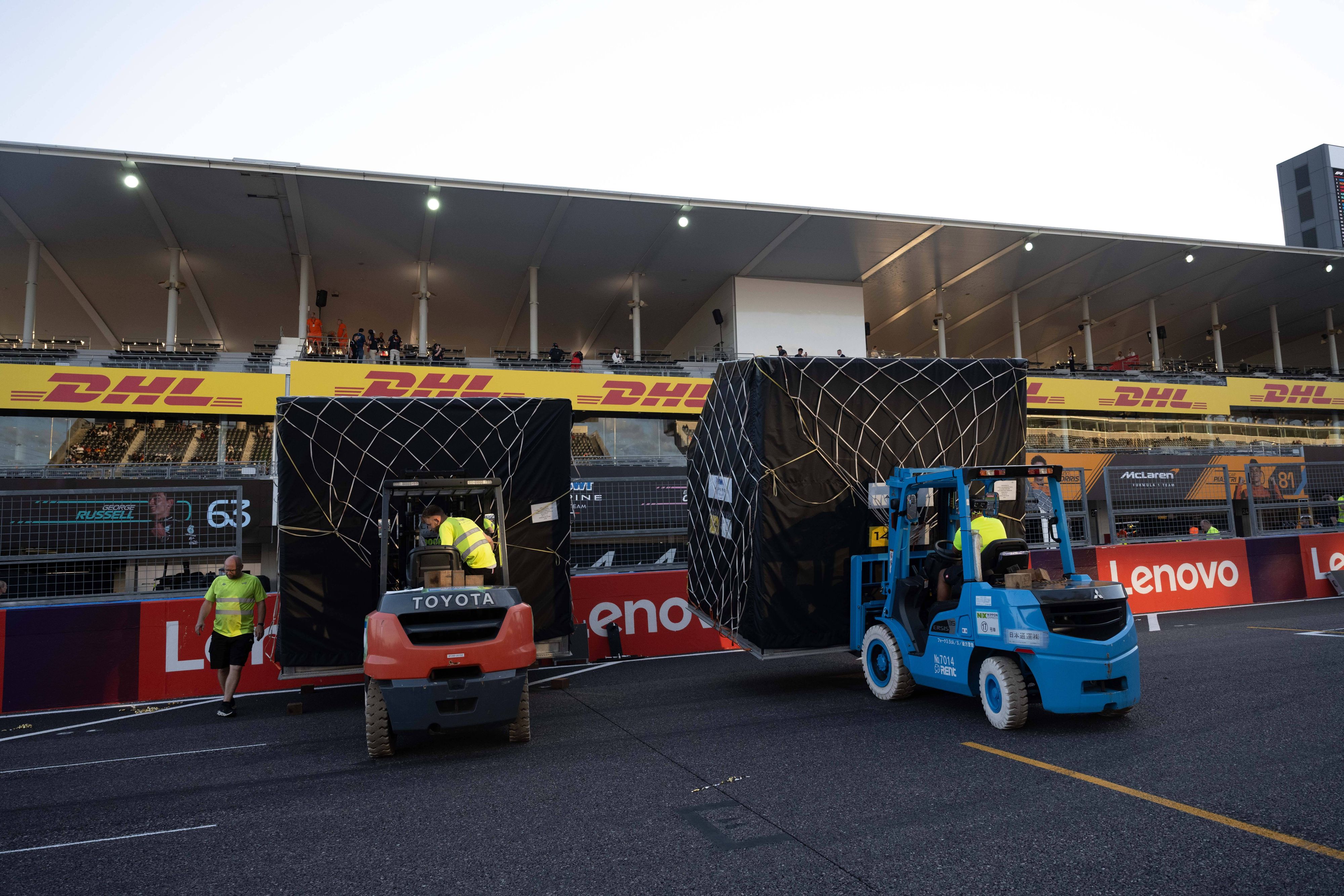 Lieferschwierigkeiten vor dem F1-Grand-Prix in Shanghai. 