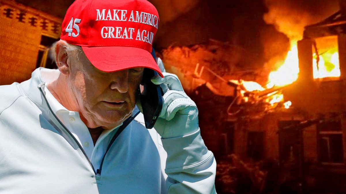 Donald Trump verhandelt mit Kriegstreiber Putin.