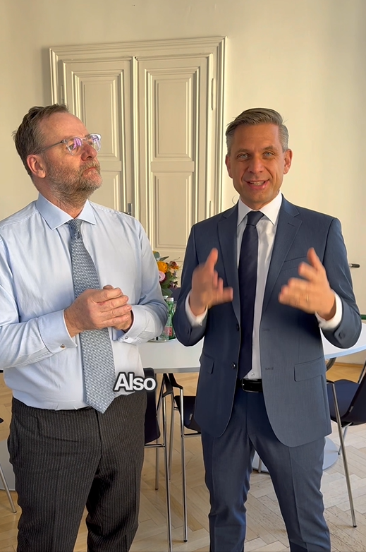 Wirtschaftsminister Wolfgang Hattmannsdorfer fragte am Mittwoch Staatssekretär Schellhorn ganz direkt: 