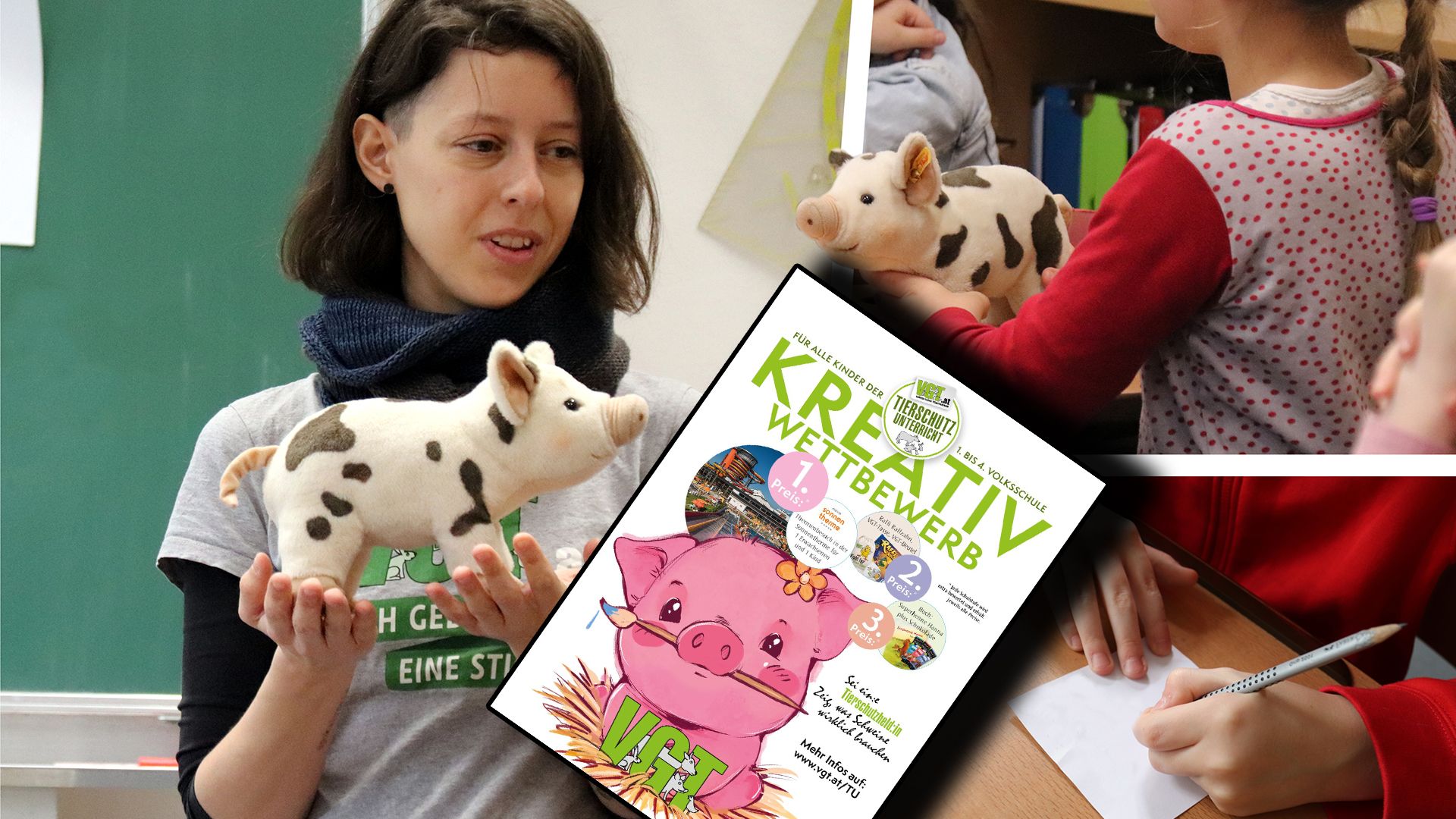 Der Verein gegen Tierfabriken feiert mit einer besonderen Aktion 30 Jahre Tierschutzunterricht.