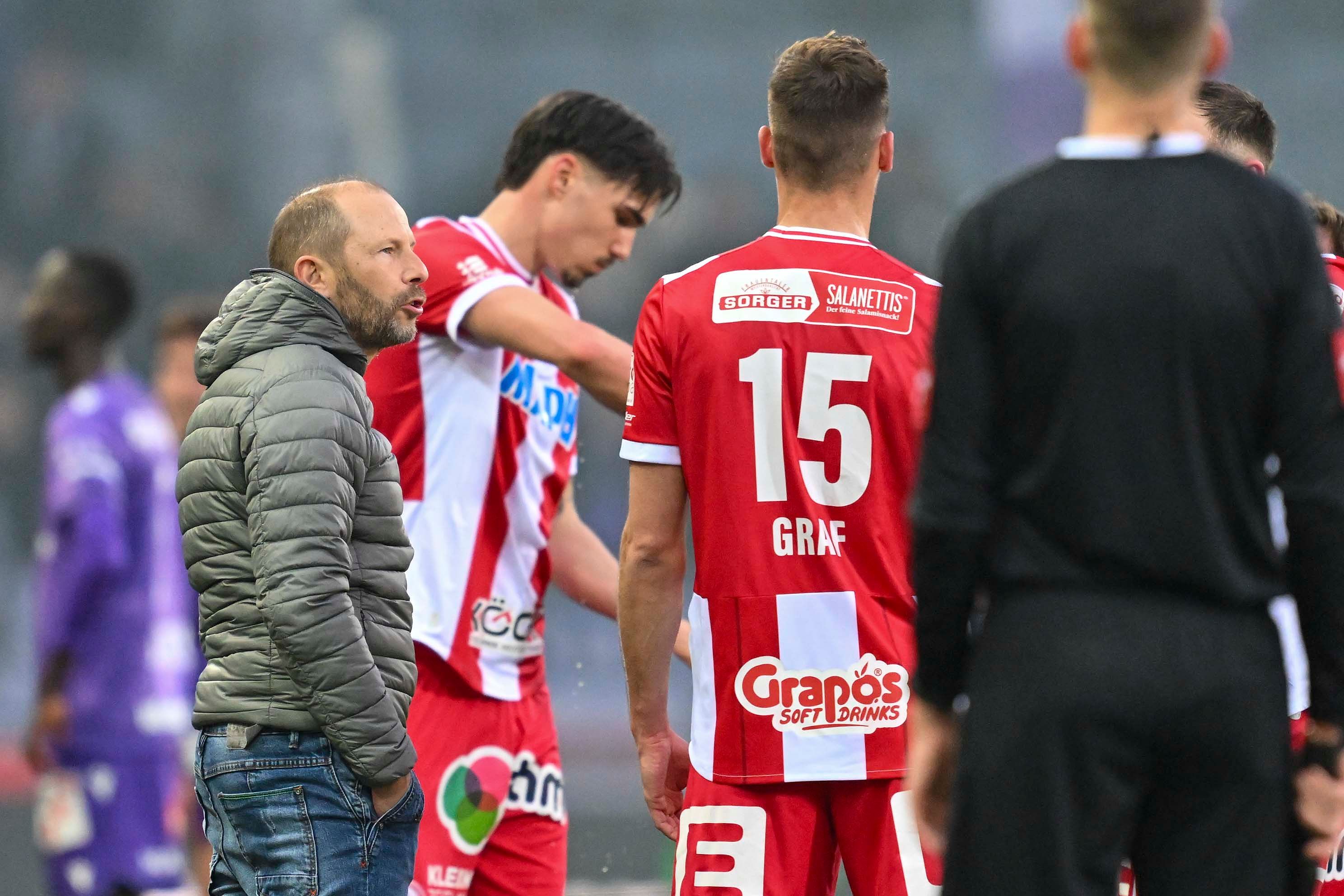 Rene Poms steht beim GAK vor dem Aus.