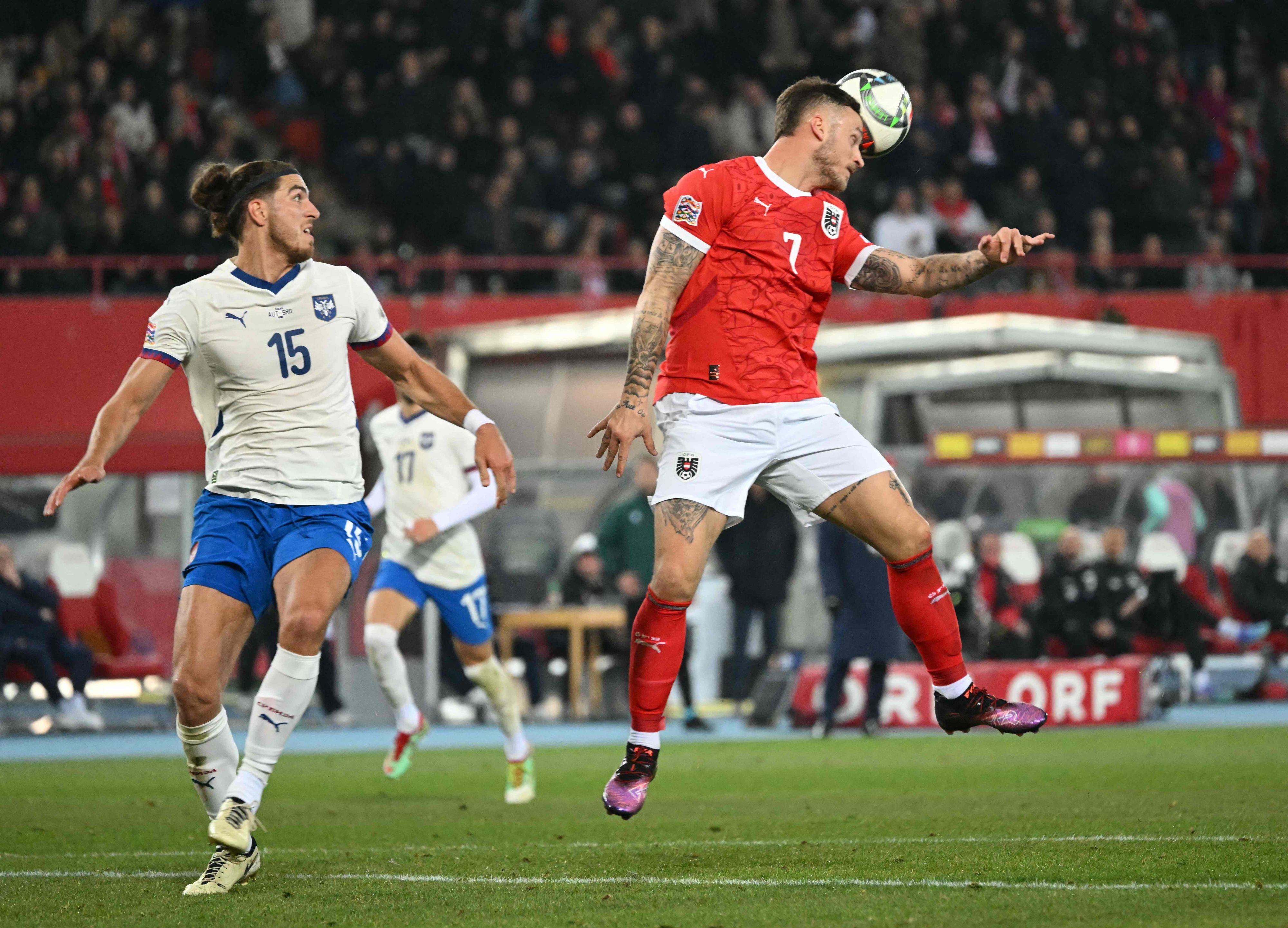 Marko Arnautovic war gegen Serbien motiviert, steuerte einen Assist bei.