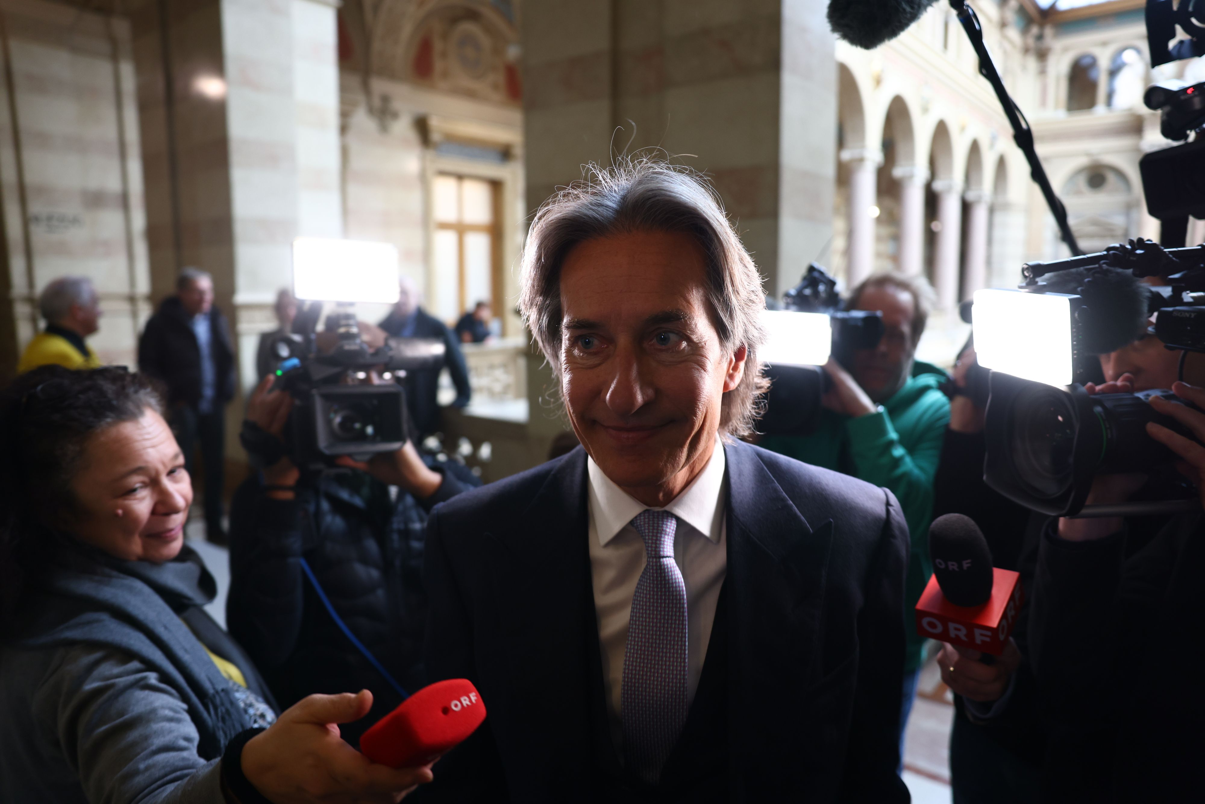 Karl-Heinz Grasser beim BUWOG-Prozessfinale im Justizpalast. Bald muss er in Innsbruck-Völs zum Haftantritt.