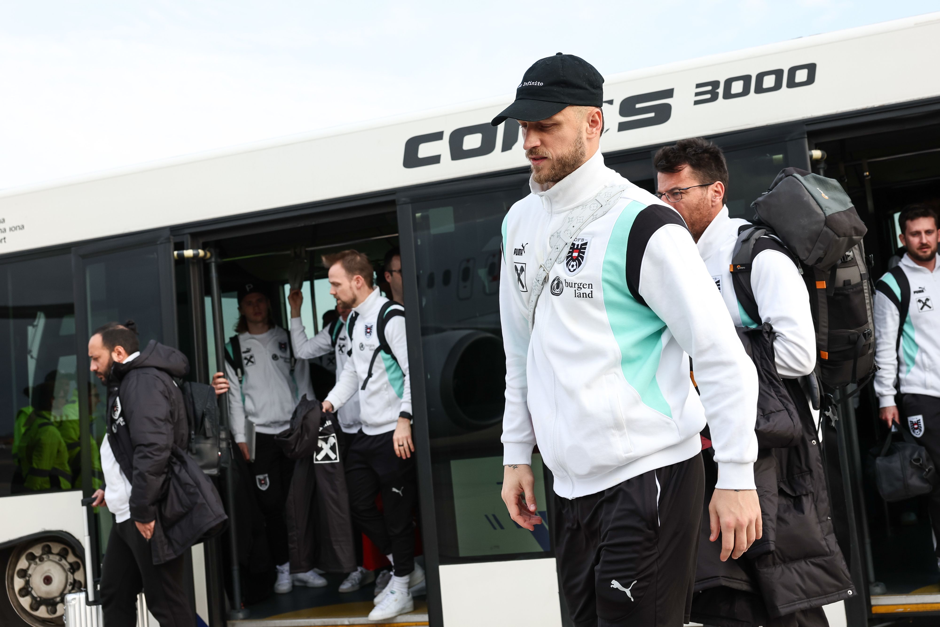 Marko Arnautovic bei der Reise nach Belgrad
