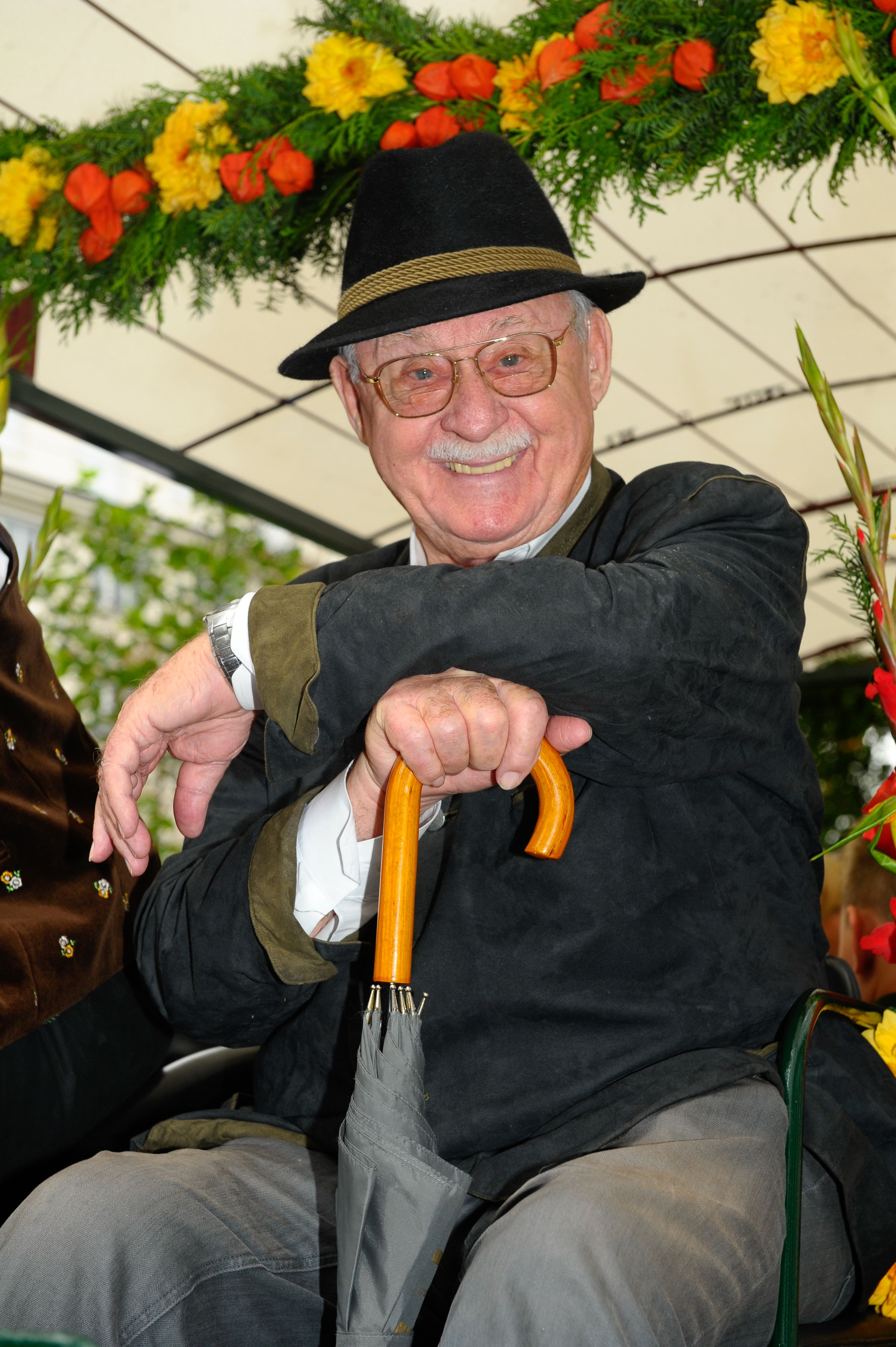 Einer seiner letzten öffentlichen Auftritte: Rolf Schimpf am Oktoberfest 2014.