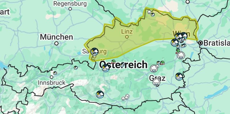 In Teilen des Landes drohen am Sonntag schwere Unwetter. 