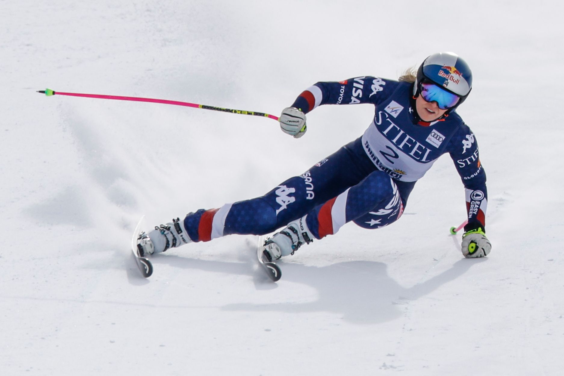 Lindsey Vonn holte ihren ersten Podestplatz seit sieben Jahren.