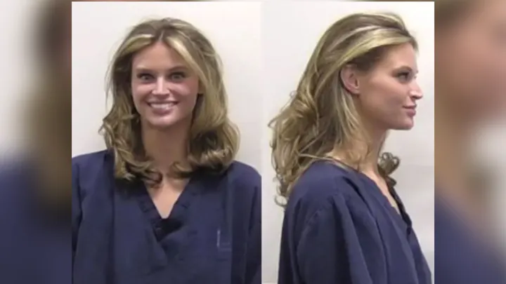 Lily Stewart nach ihrer zweiten Festnahme um 5.26 Uhr in der Früh