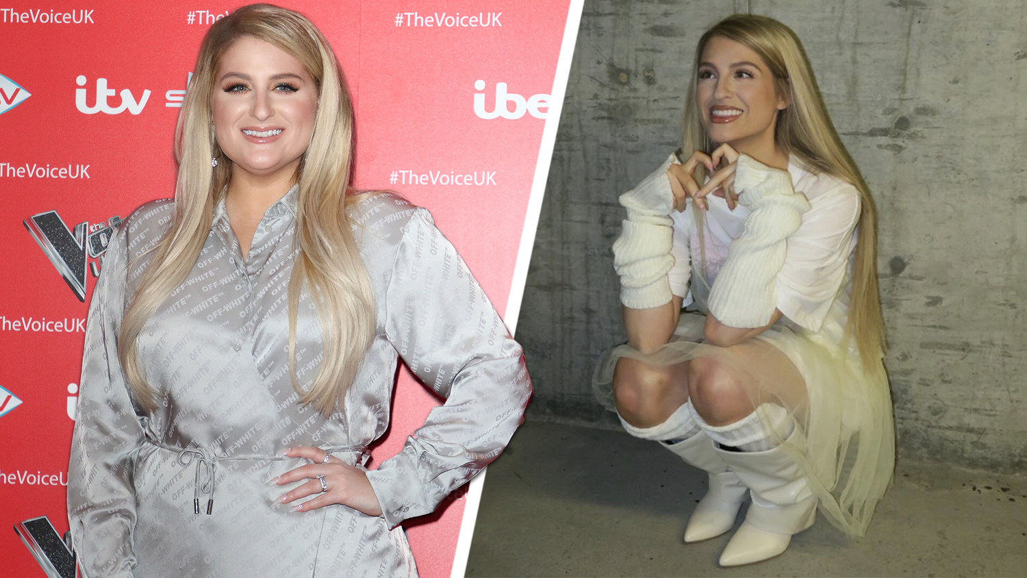 Meghan Trainor ist kaum wiederzuerkennen: Links im Jahr 2019, rechts heute.