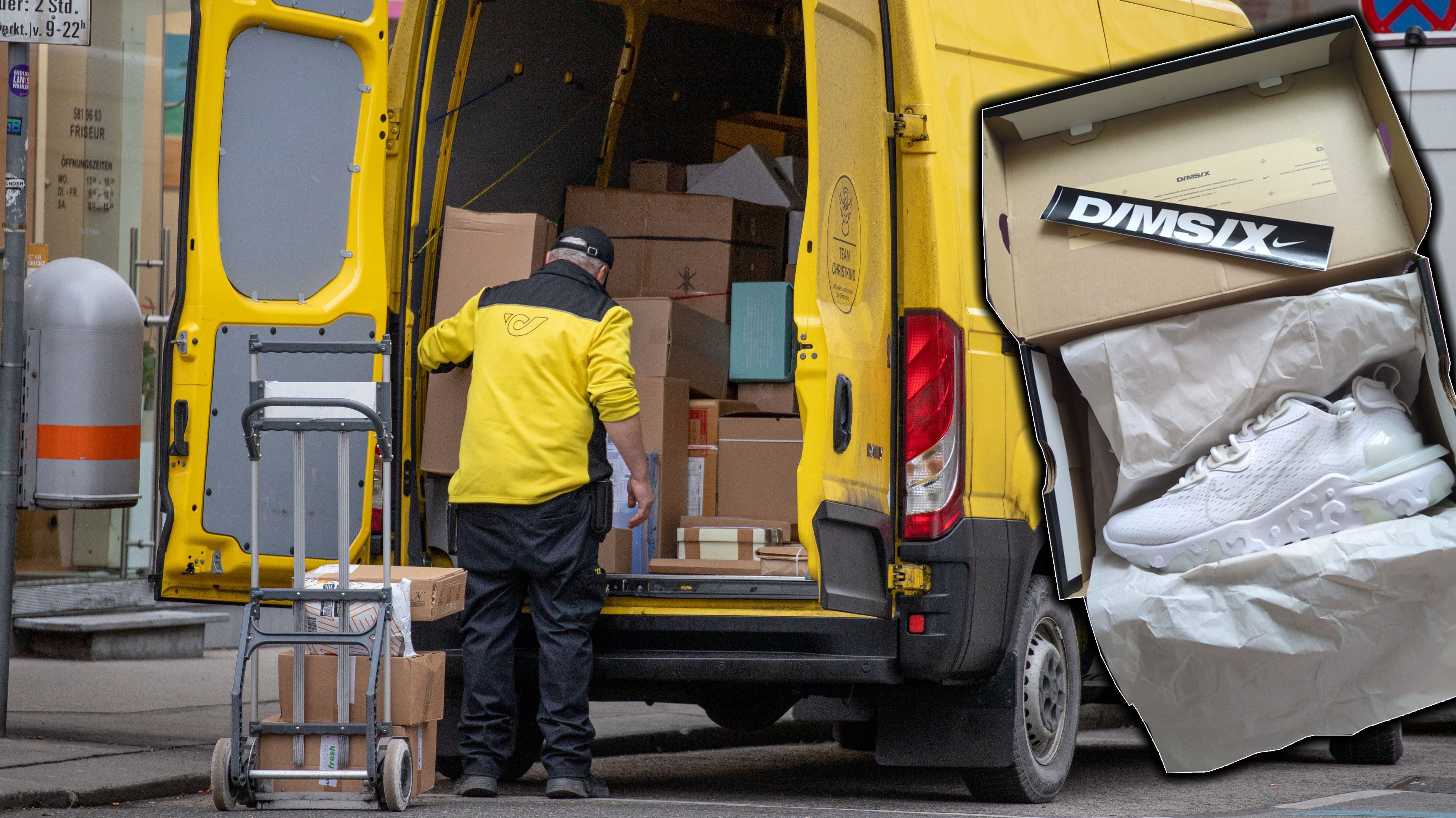 Betrüger bestellen auf fremde Adresse und wollen Bestellung abpassen.