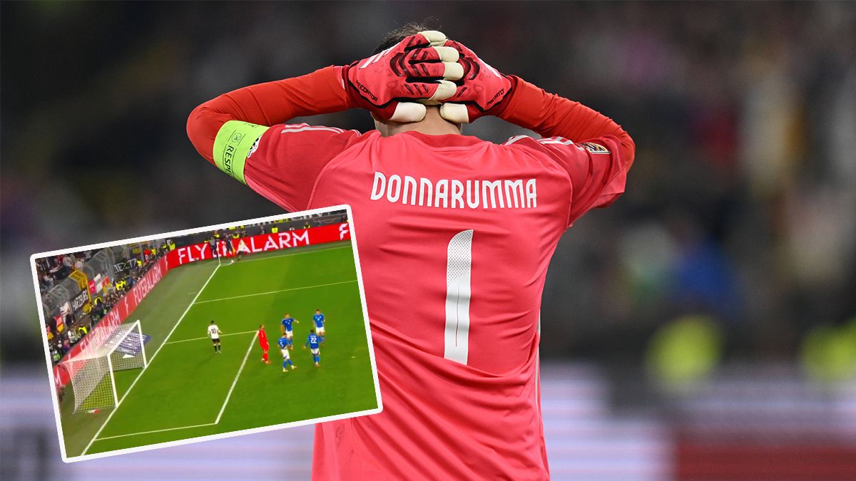 Italien-Kapitän Gianluigi Donnarumma patzte beim 3:3 gegen Deutschland schwer.