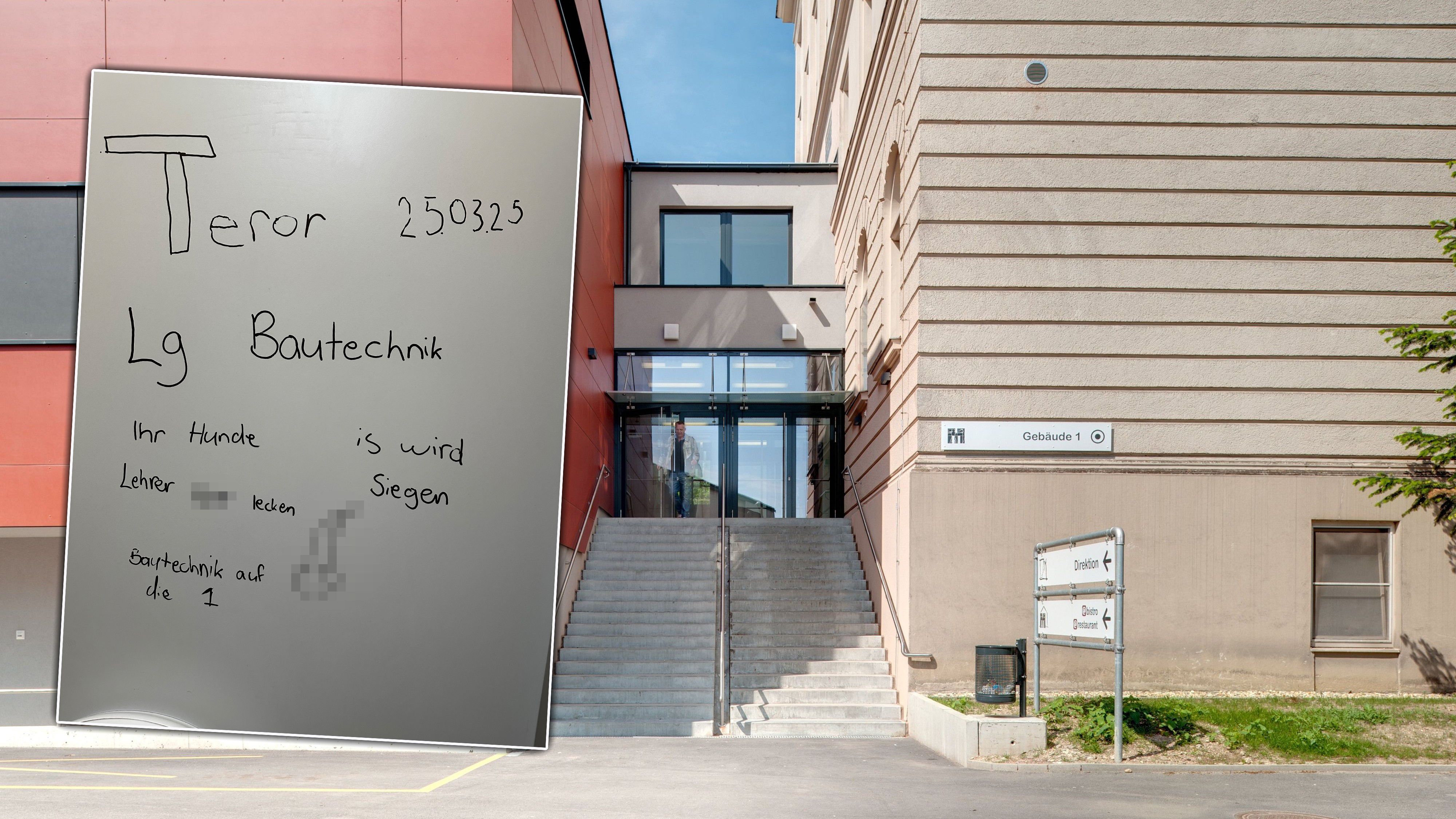 An der HTL in Mödling kam es am Montag zu einer abstrakten Drohung – die Polizei schritt ein.