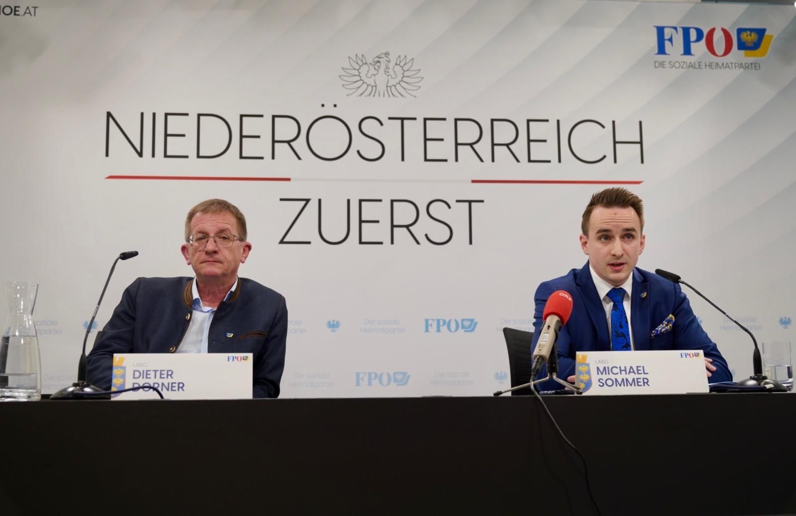 Dieter Dorner (l.) und Michael Sommer (beide FPÖ).