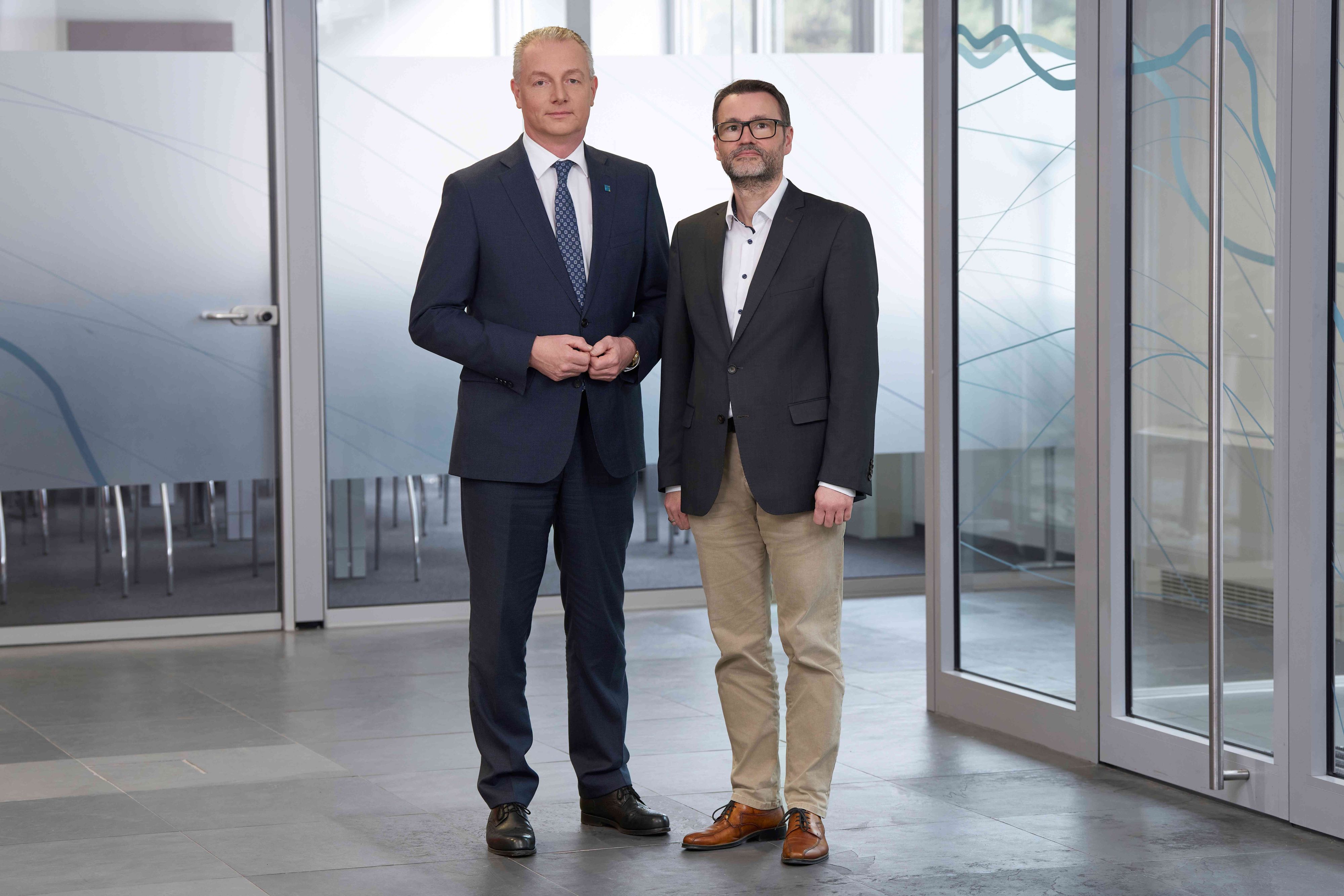 Vorstand Gerhard Dafert und der Vorsitzende des Zentralbetriebsrats der NÖLGA, Gottfried Feiertag (v.l.)