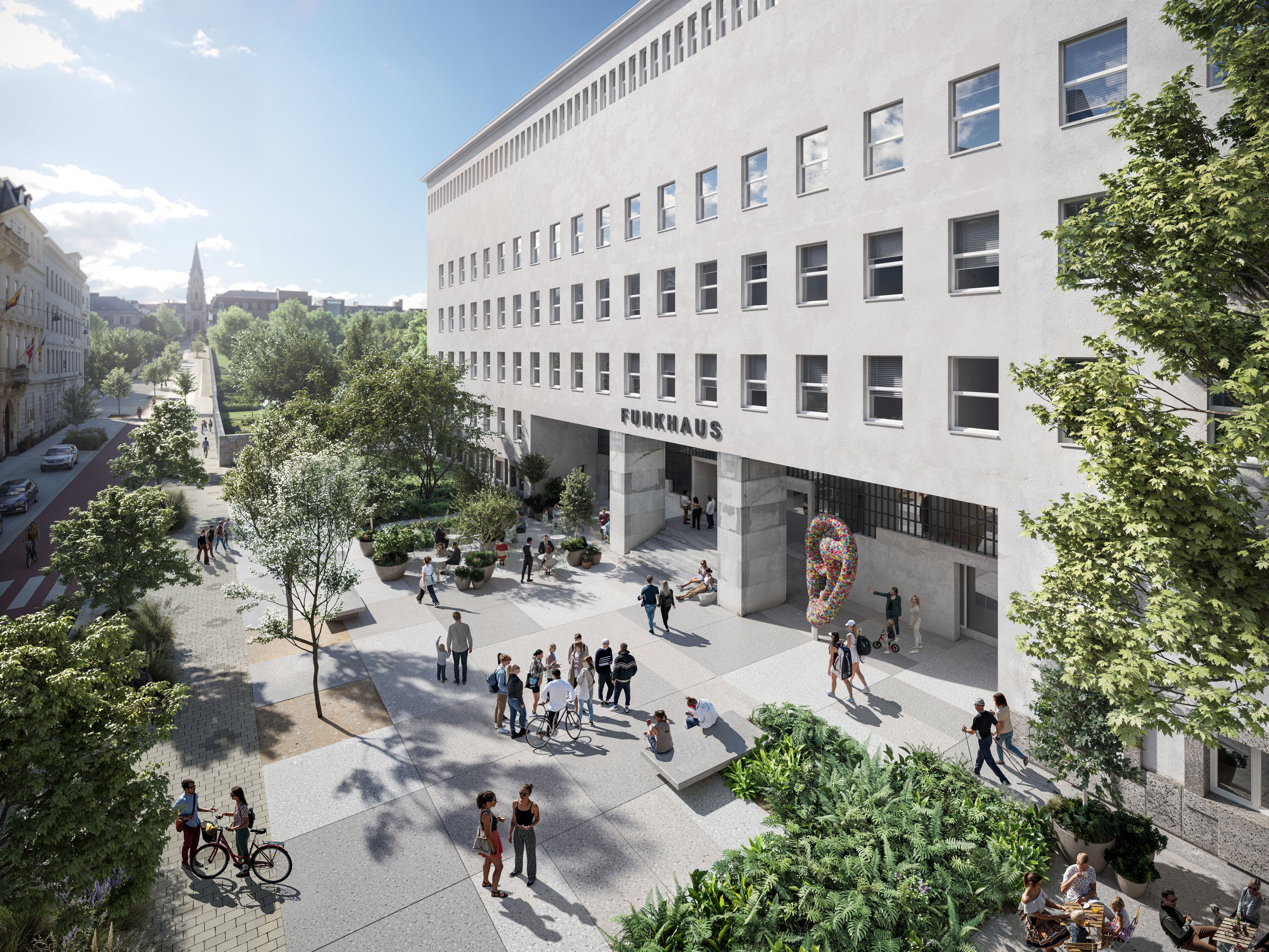 So soll das ORF-Funkhaus nach der Neugestaltung aussehen.