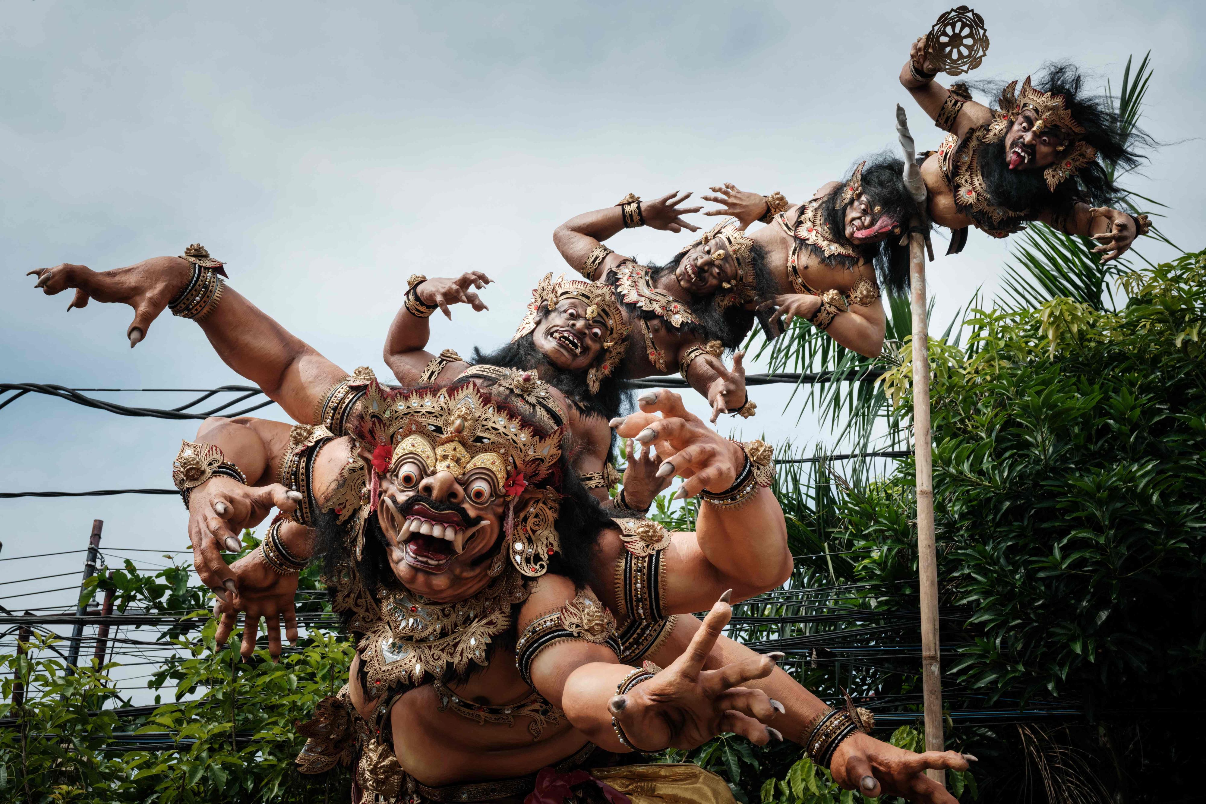 Am Vorabend von Nyepi werden die furchteinflößenden 