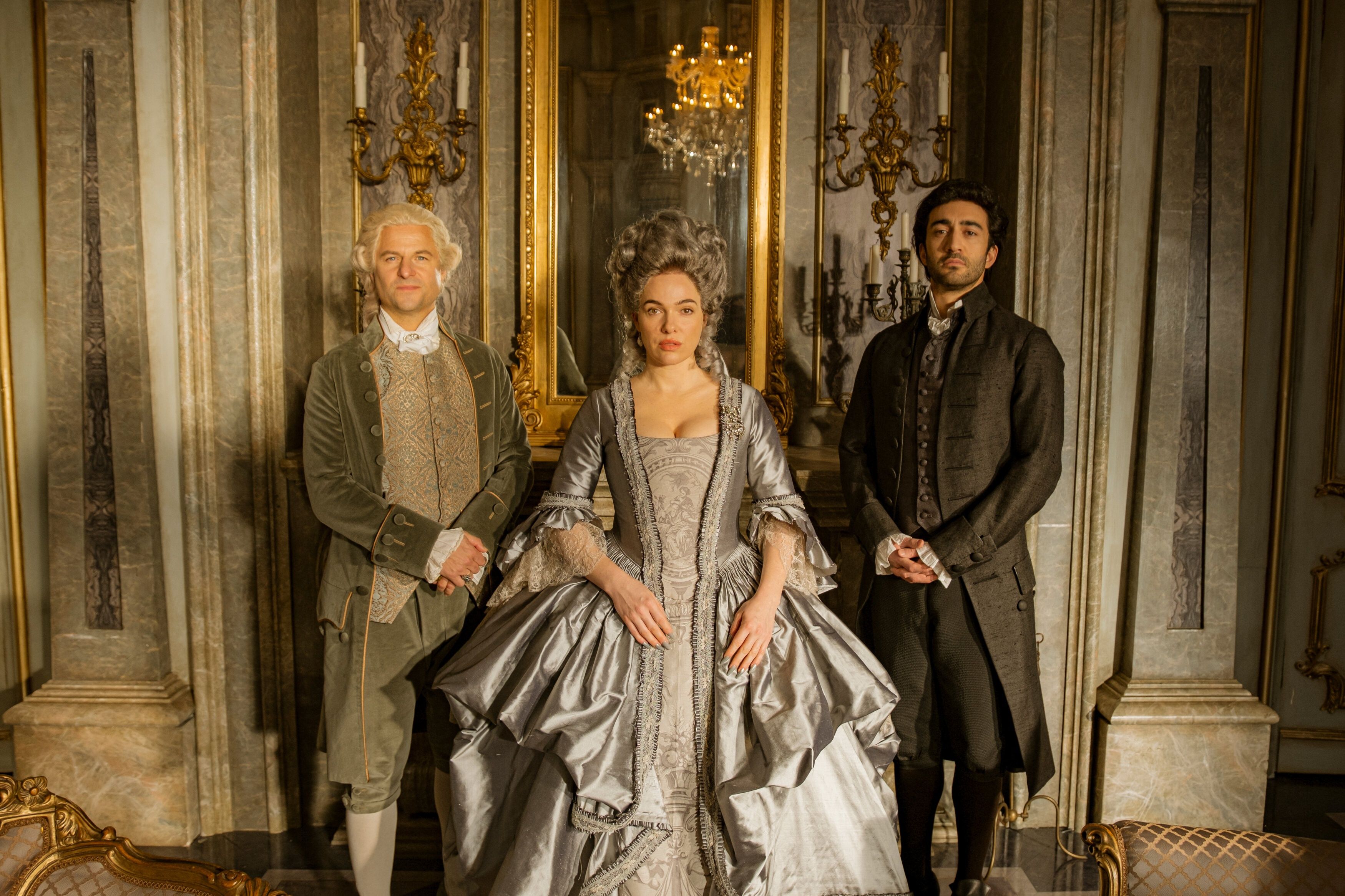 (v.l.) Philipp Hochmair, Verena Altenberger, Eidin Jalali.